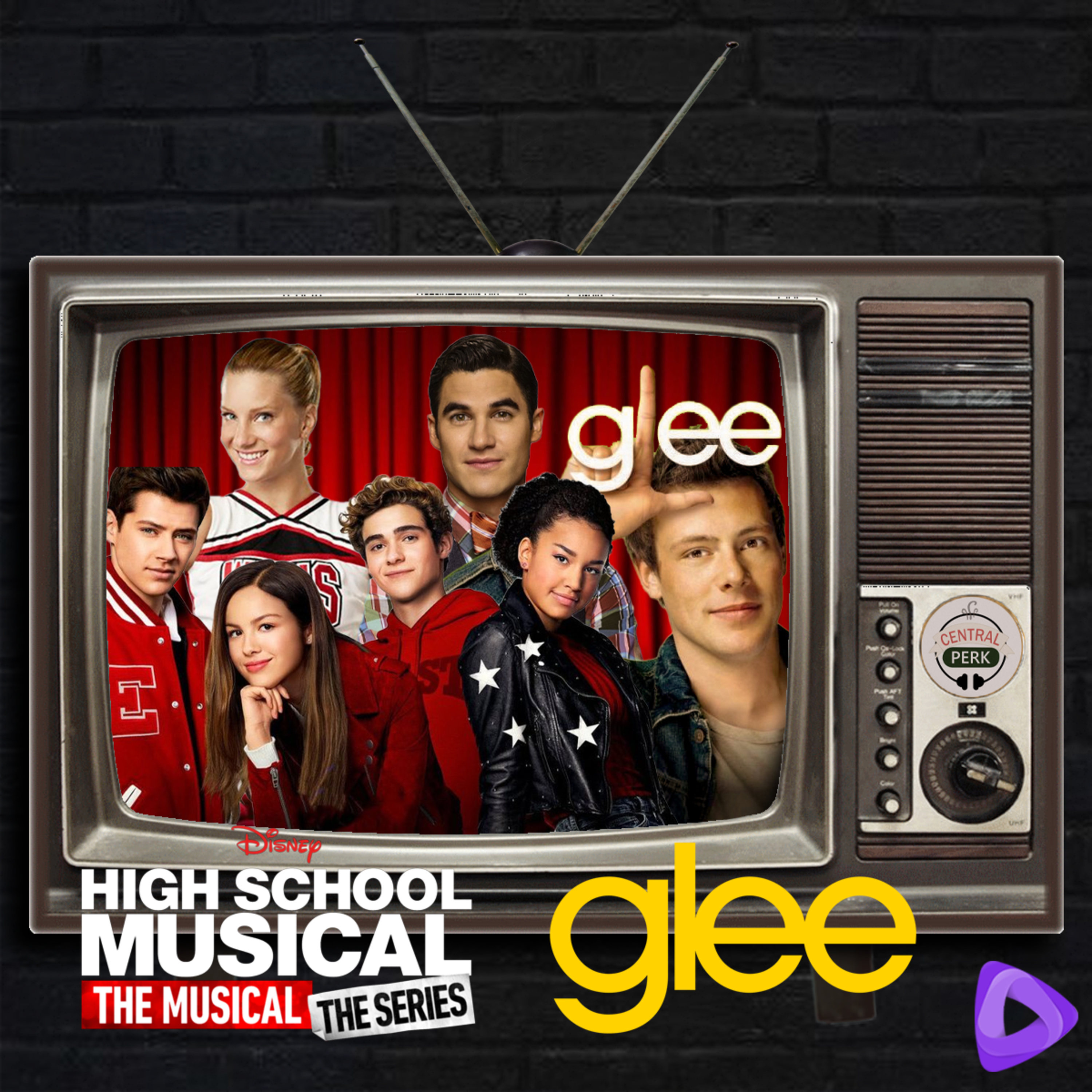 Episódio de Dezembro: HSMTMTS + Glee episode artwork