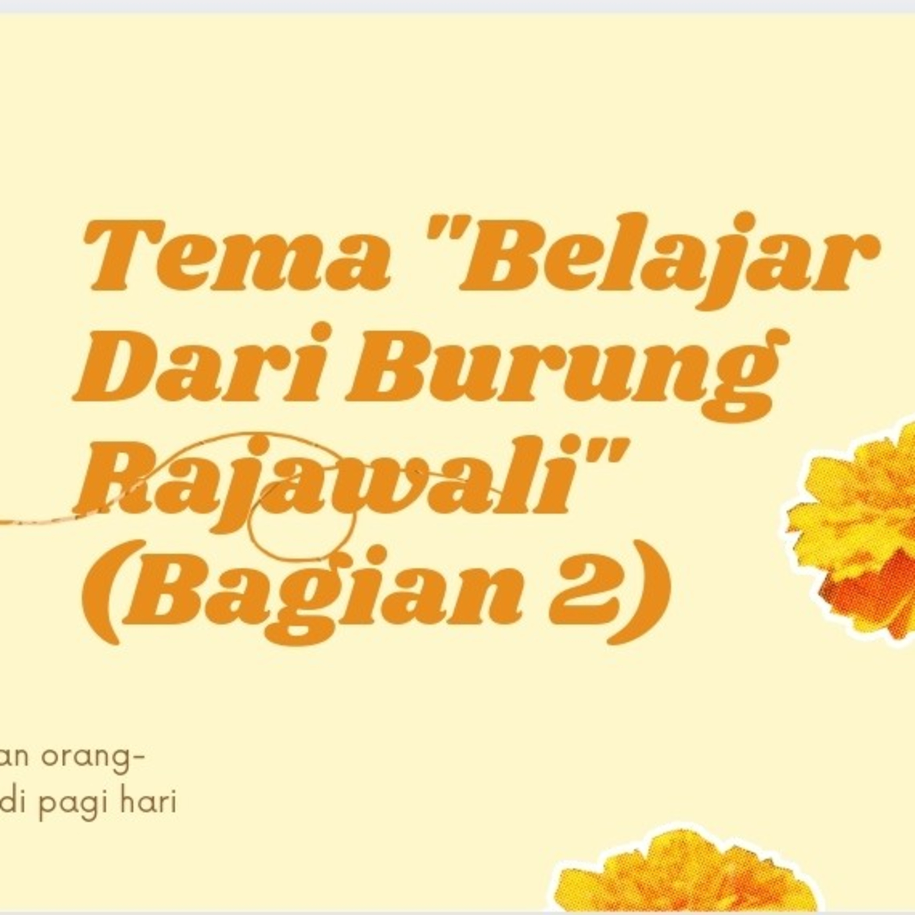 Renungan Tema "Belajar Dari Burung Rajawali" (Bagian 2) by Ps. Samuel Sr episode artwork