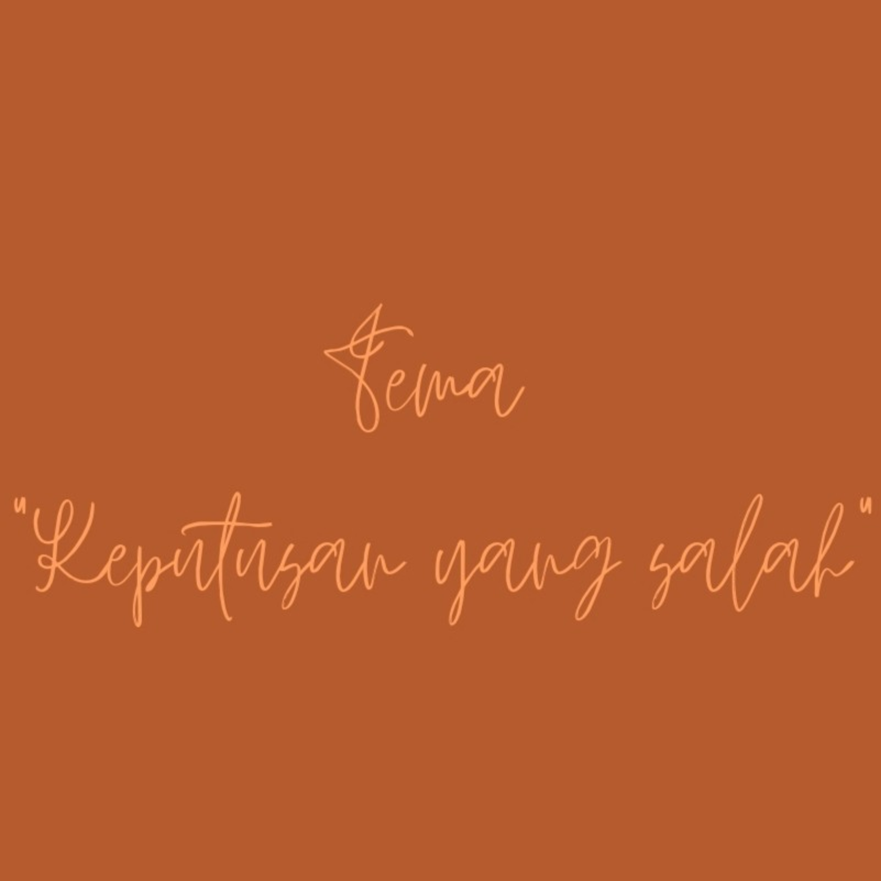 Renungan Tema "Keputusan yang salah" By Ps. Samuel Sr episode artwork