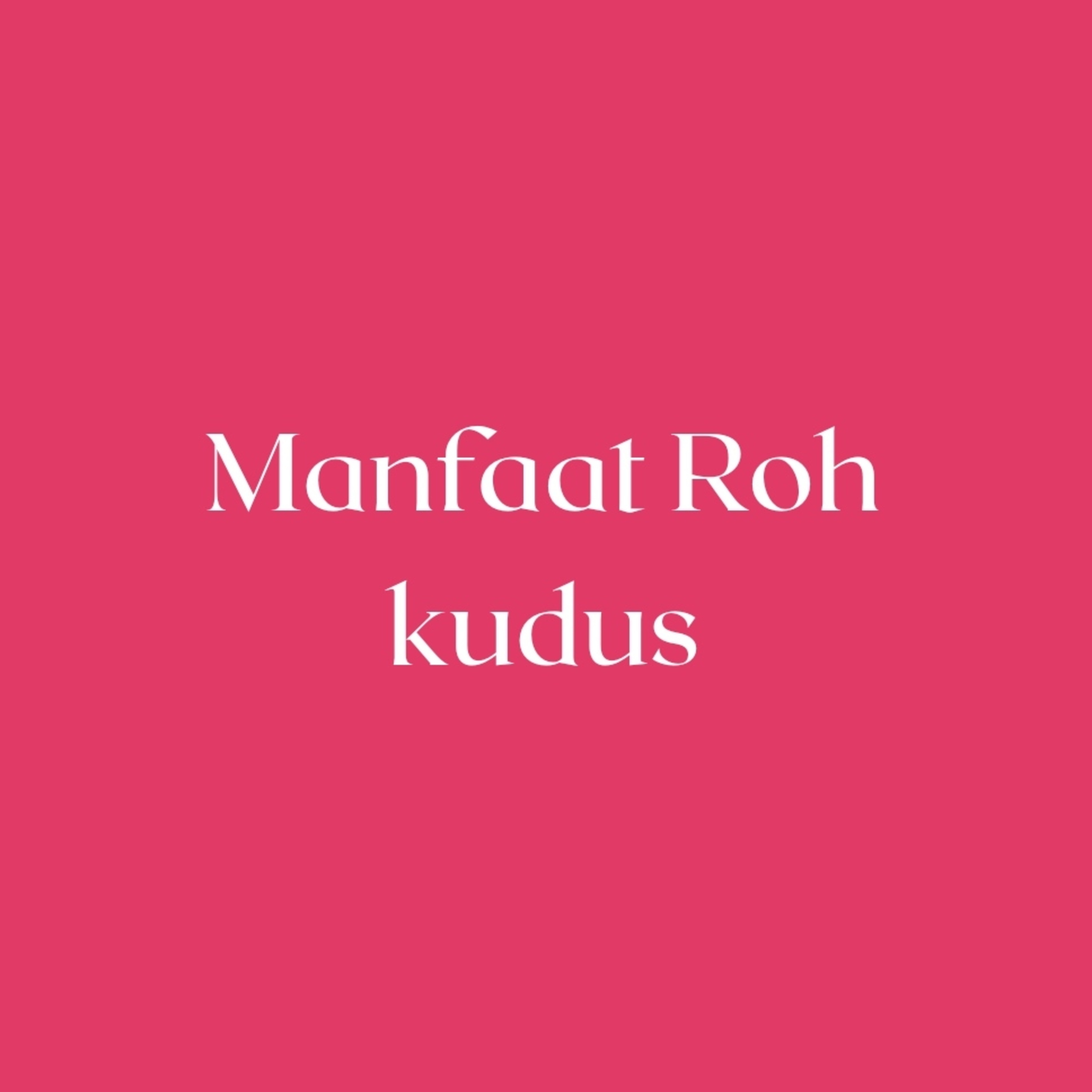 Renungan Manfaat Roh kudus by Ps. Jowel Z episode artwork