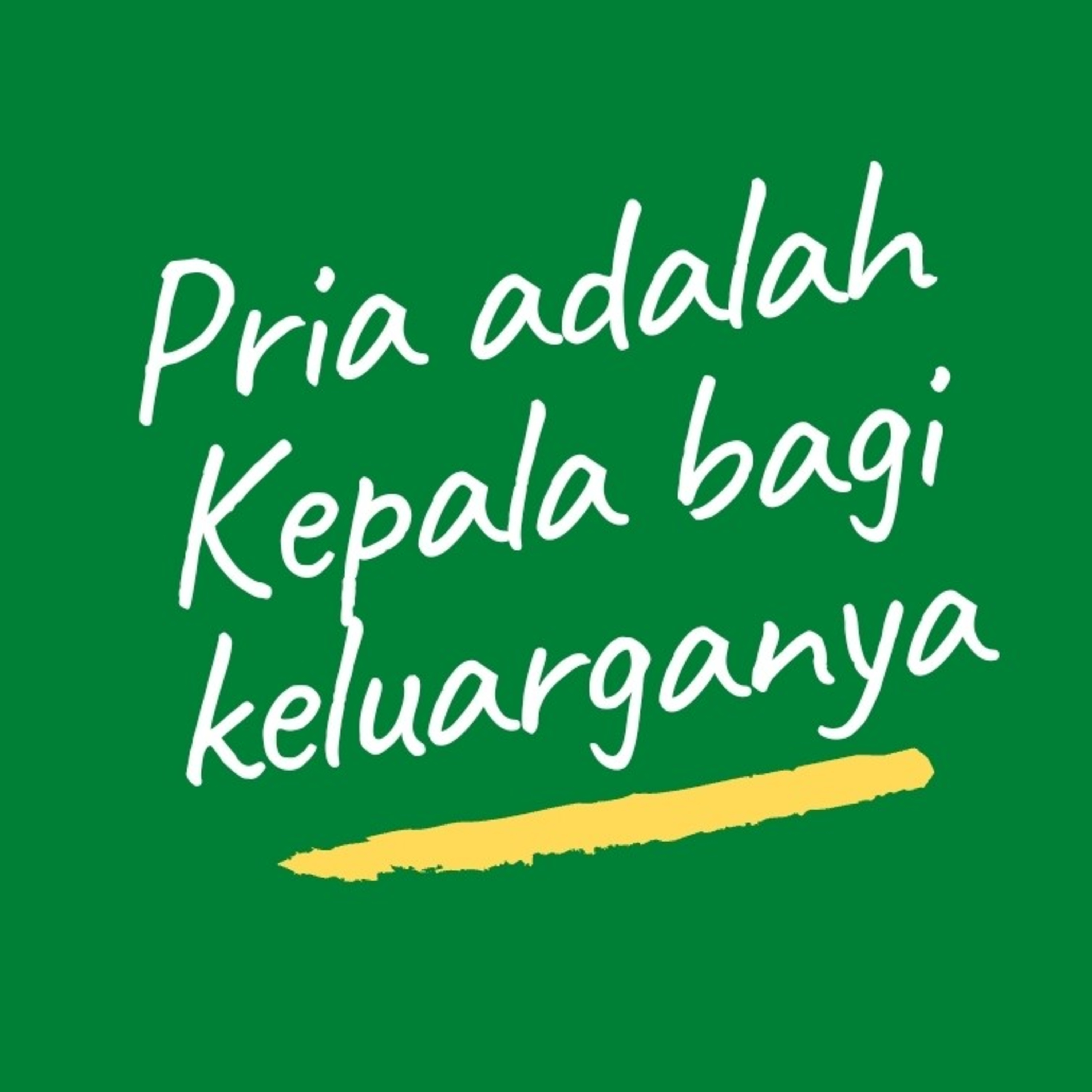 Renungan Pria adalah kepala bagi keluarganya  episode artwork