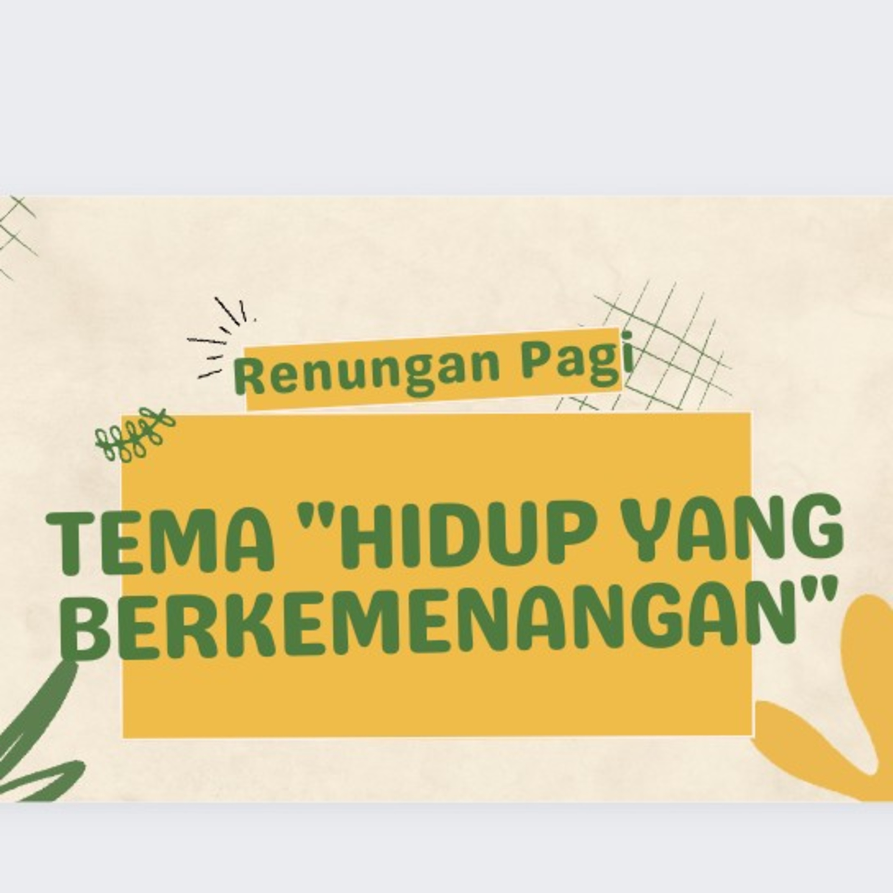 Tema "Hidup Yang Berkemenangan" by PS.Samuel episode artwork