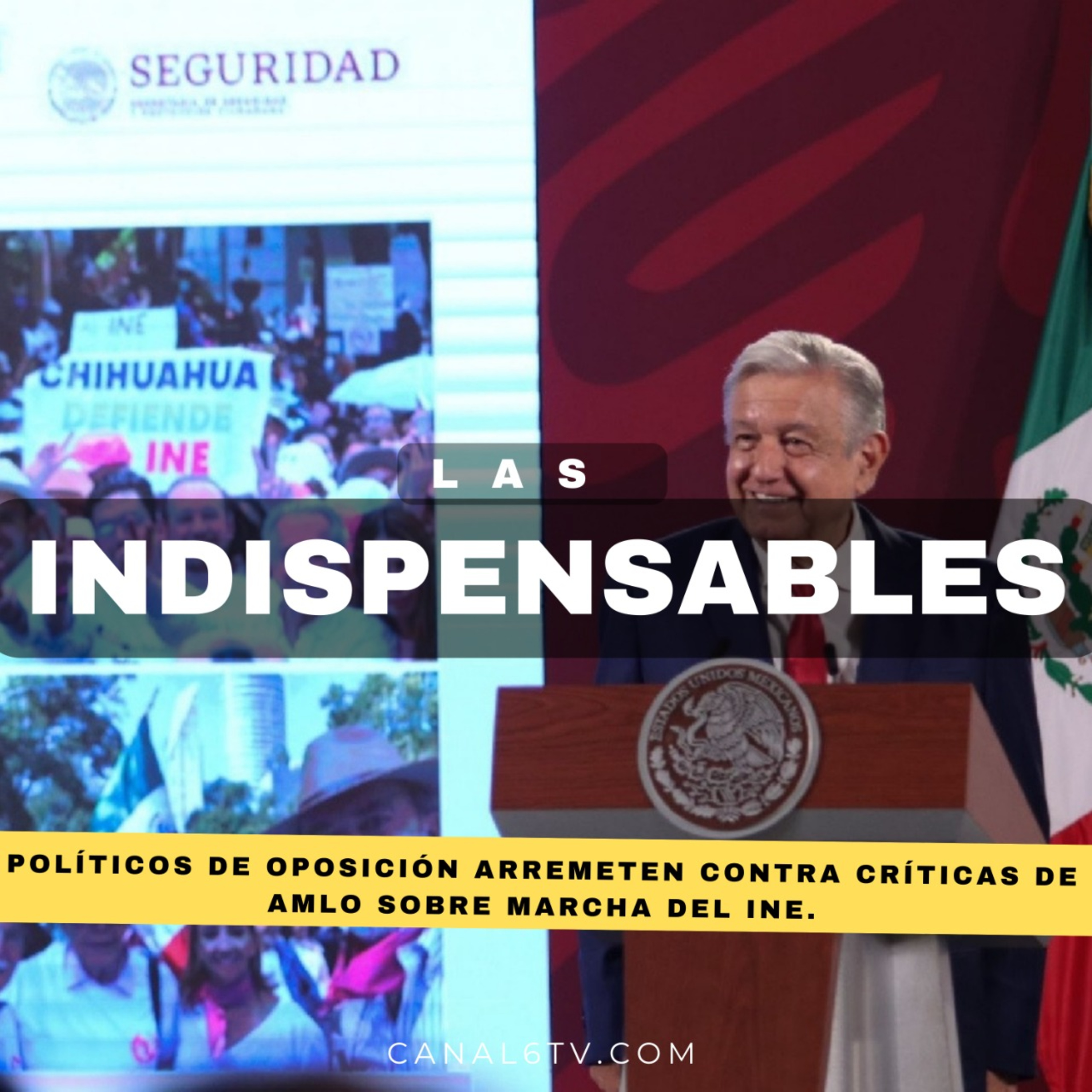 Políticos de oposición arremeten contra críticas de AMLO sobre marcha del INE. episode artwork