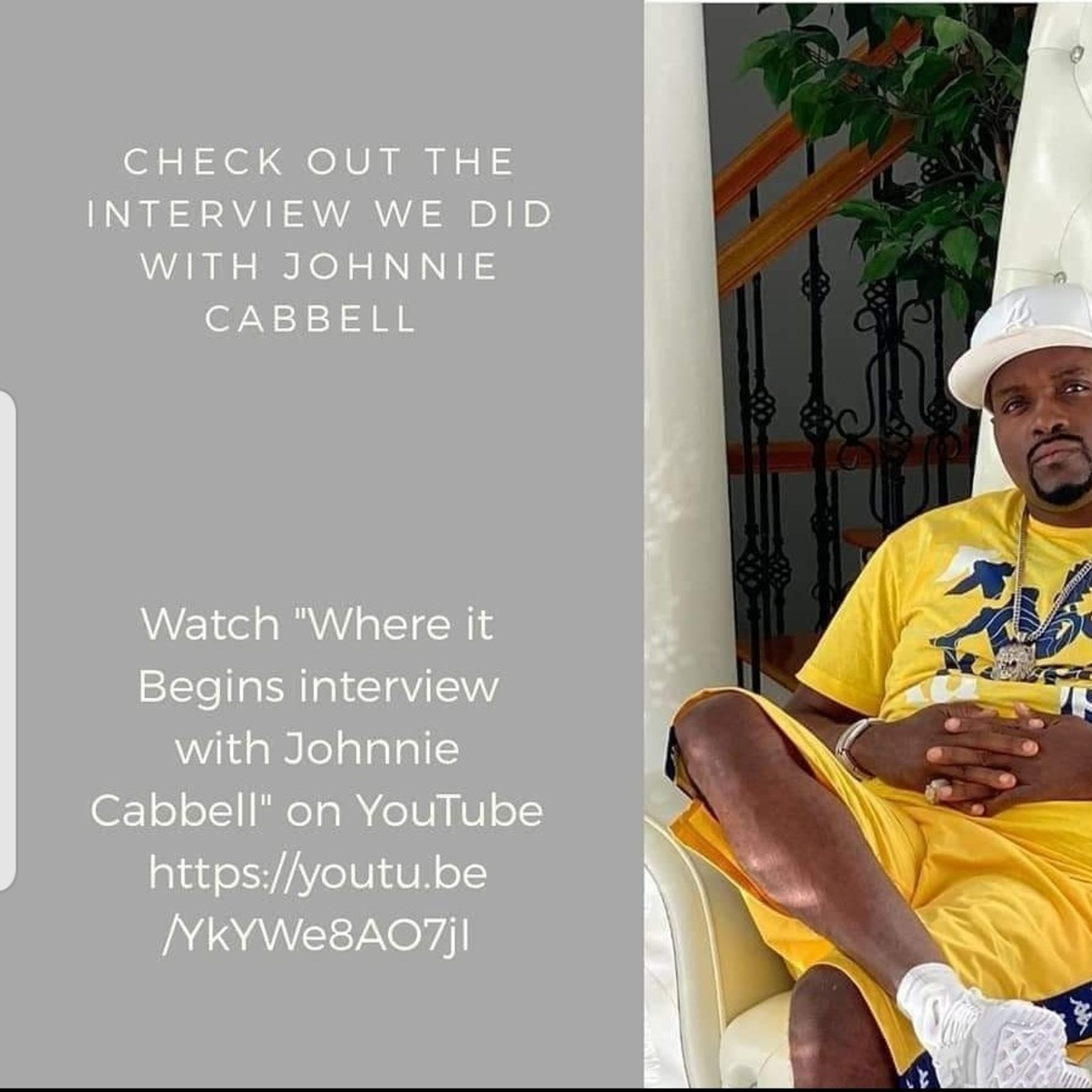 Where it Begins interview with Johnnie Cabbell  episode artwork