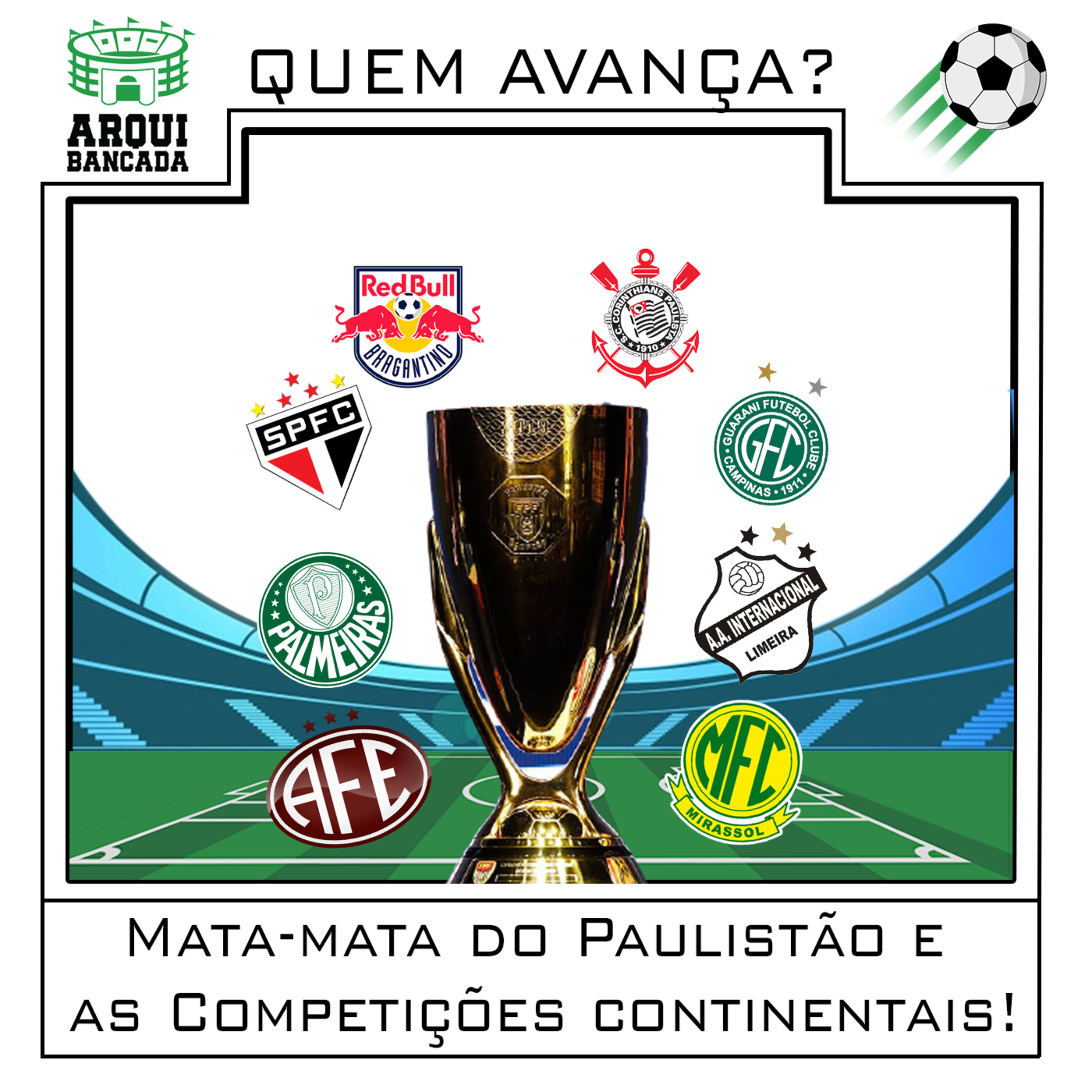 Arquibancada - 6ª Edição: Mata-mata do Paulistão e as Competições continentais! episode artwork
