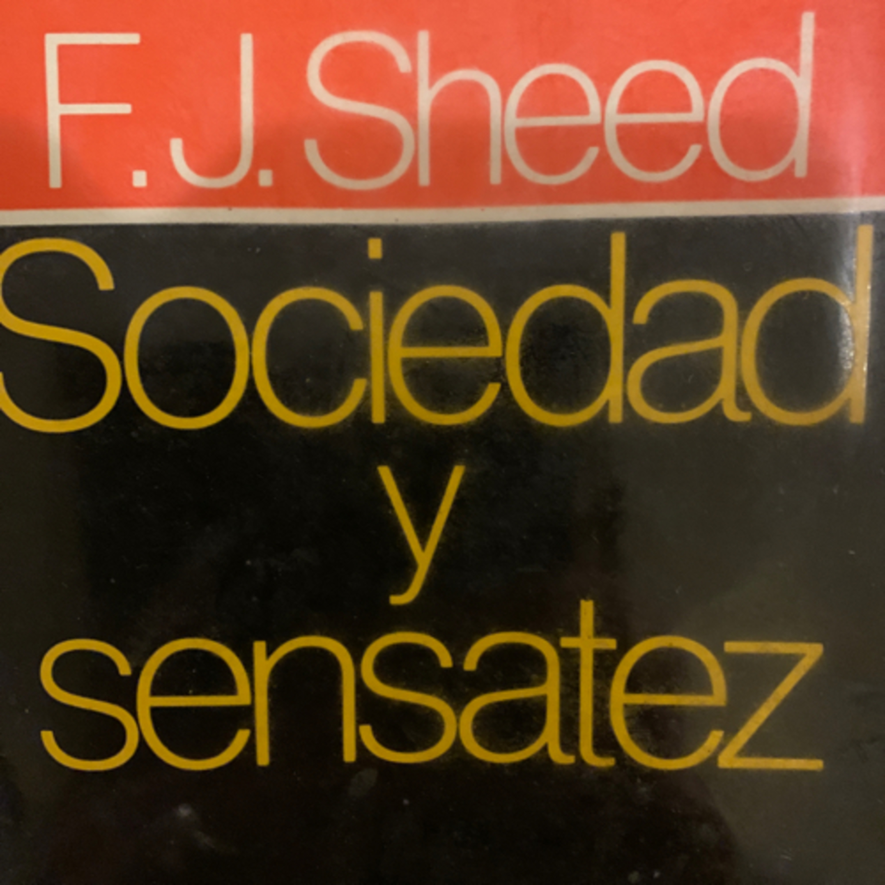 MI LECTURA DIARIA: Sociedad y Sensatez (F. J. Sheed)