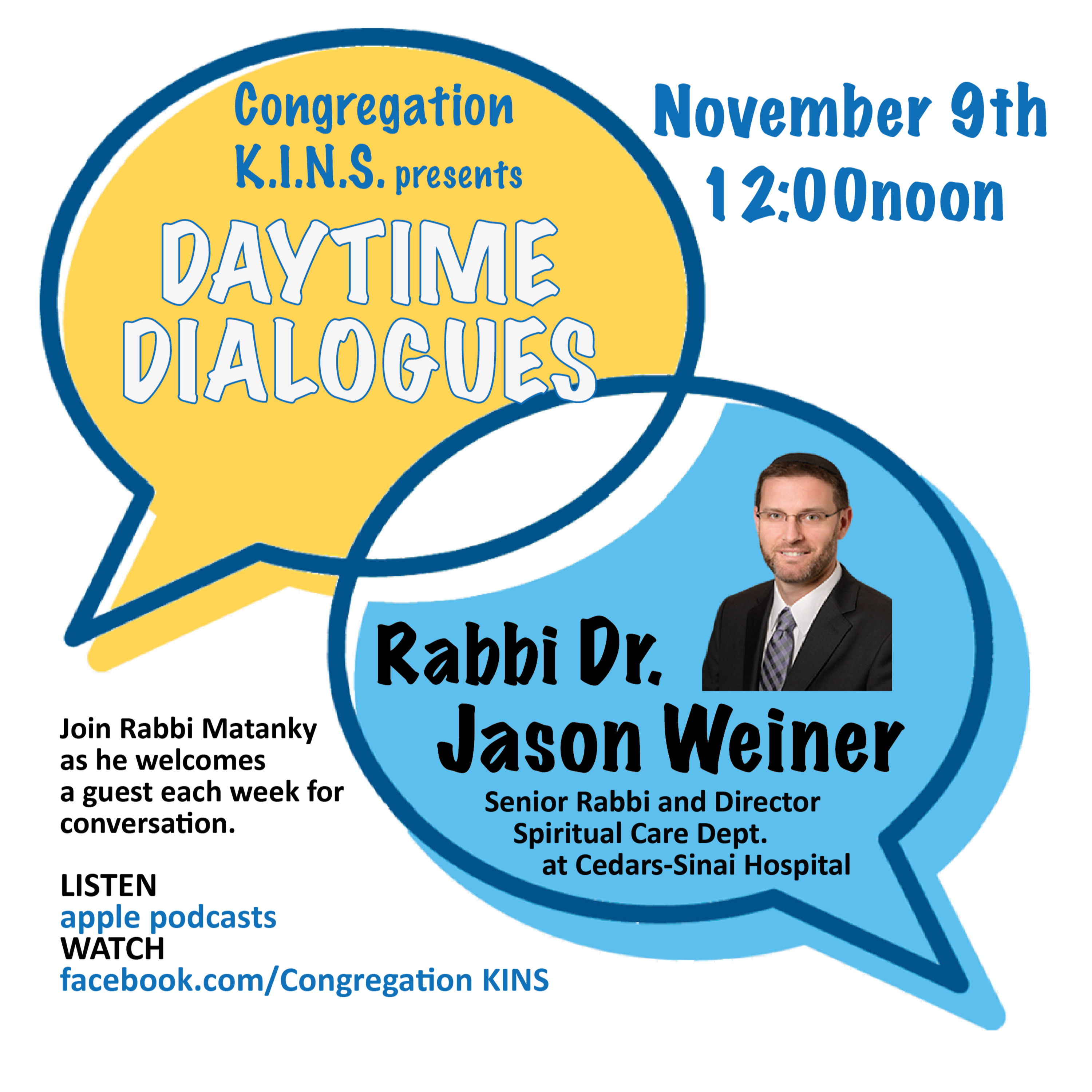 Congregation KINS presents Daytime Dialogues