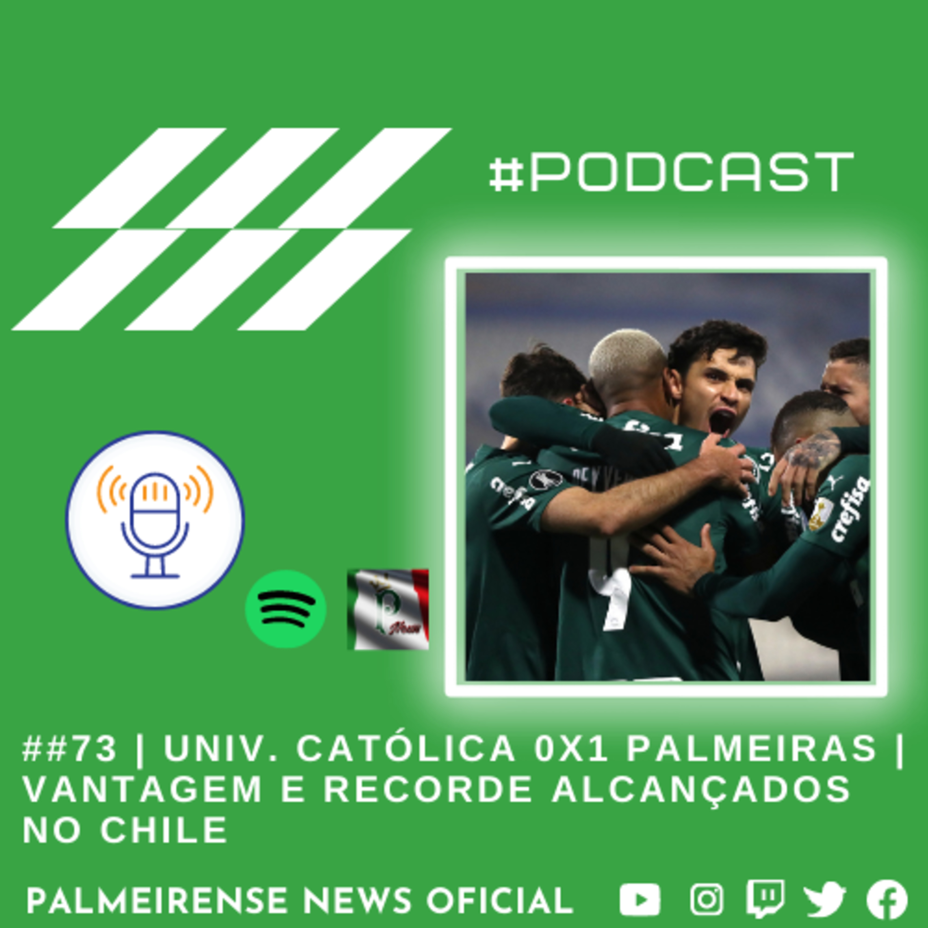 #73 | UNIV. CATÓLICA 0X1 PALMEIRAS | VANTAGEM E RECORDE ALCANÇADO NO CHILE episode artwork