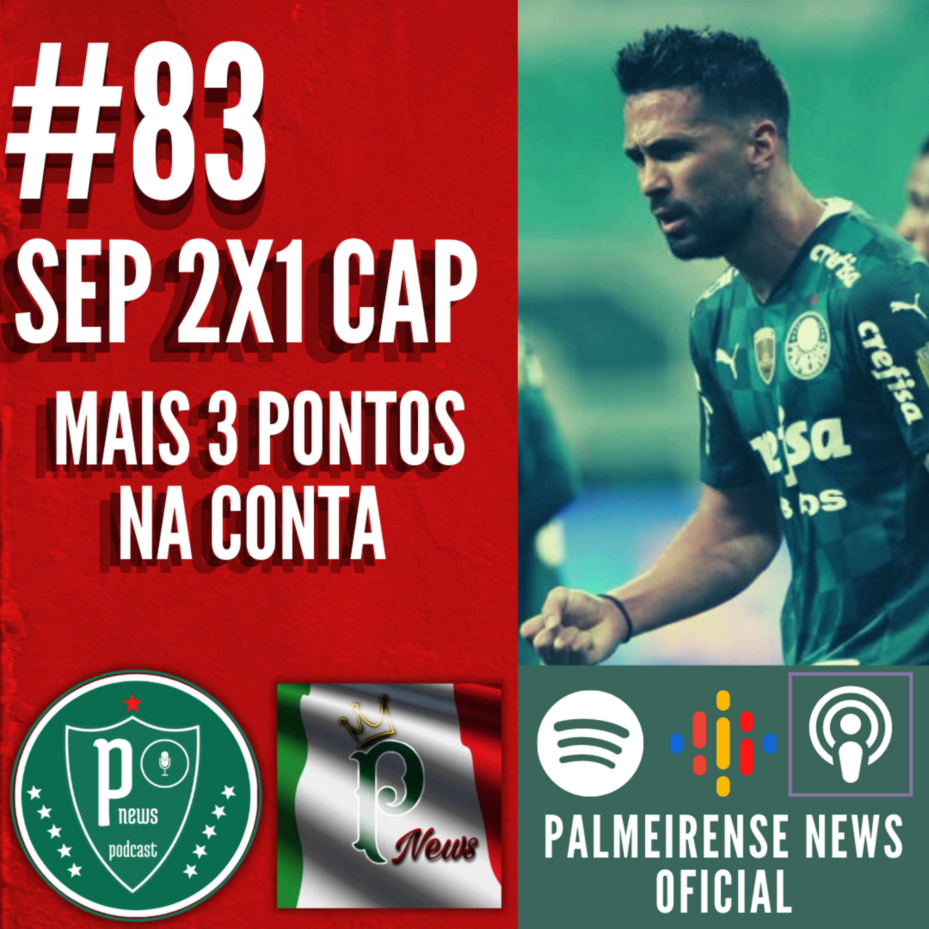 # 83 | PALMEIRAS 2X1 ATLÉTICO PR | MAIS 3 PONTOS NA CONTA episode artwork