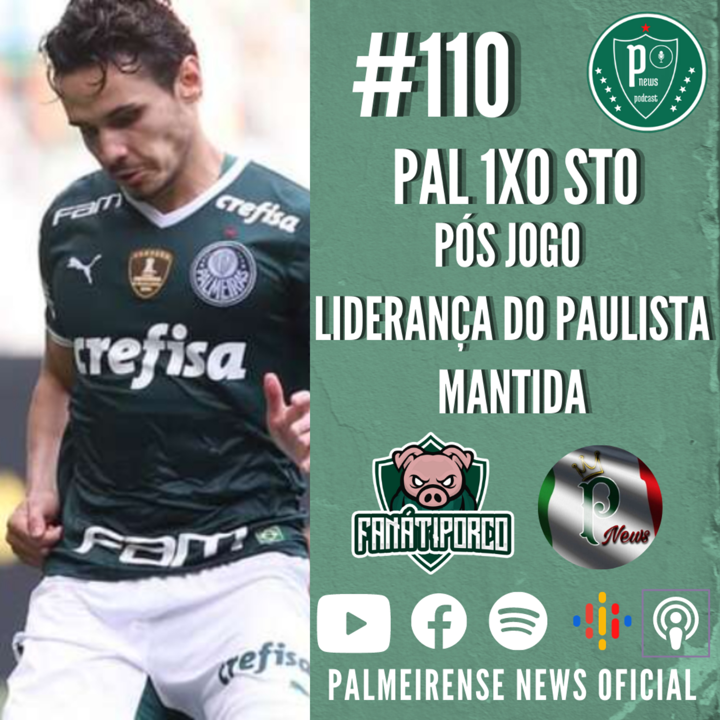 #111 | PALMEIRAS 1X0 SANTO ANDRÉ | LIDERANÇA GERAL DO PAULISTÃO GARANTIDA  episode artwork