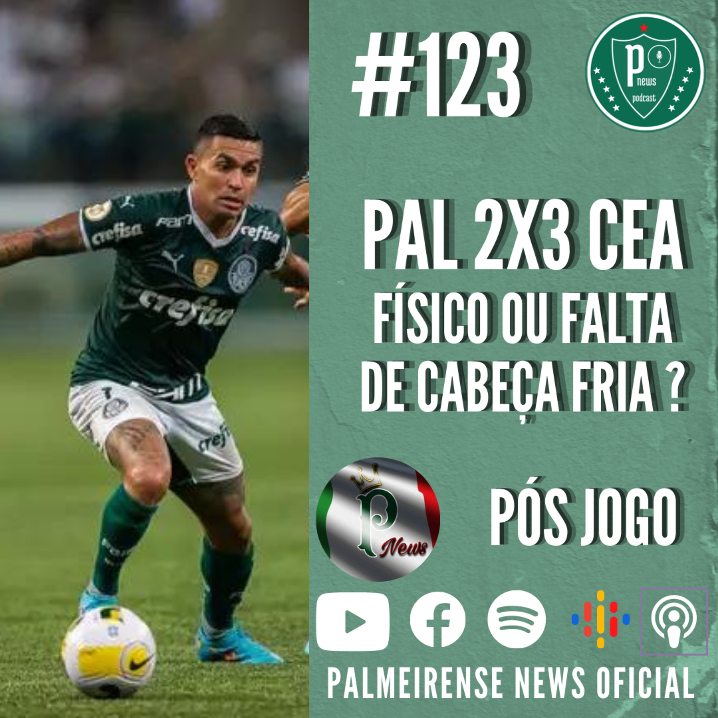 #123 | PALMEIRAS 2X3 CEARÁ | FÍSICO OU FALTA DE CABEÇA FRIA ?  episode artwork