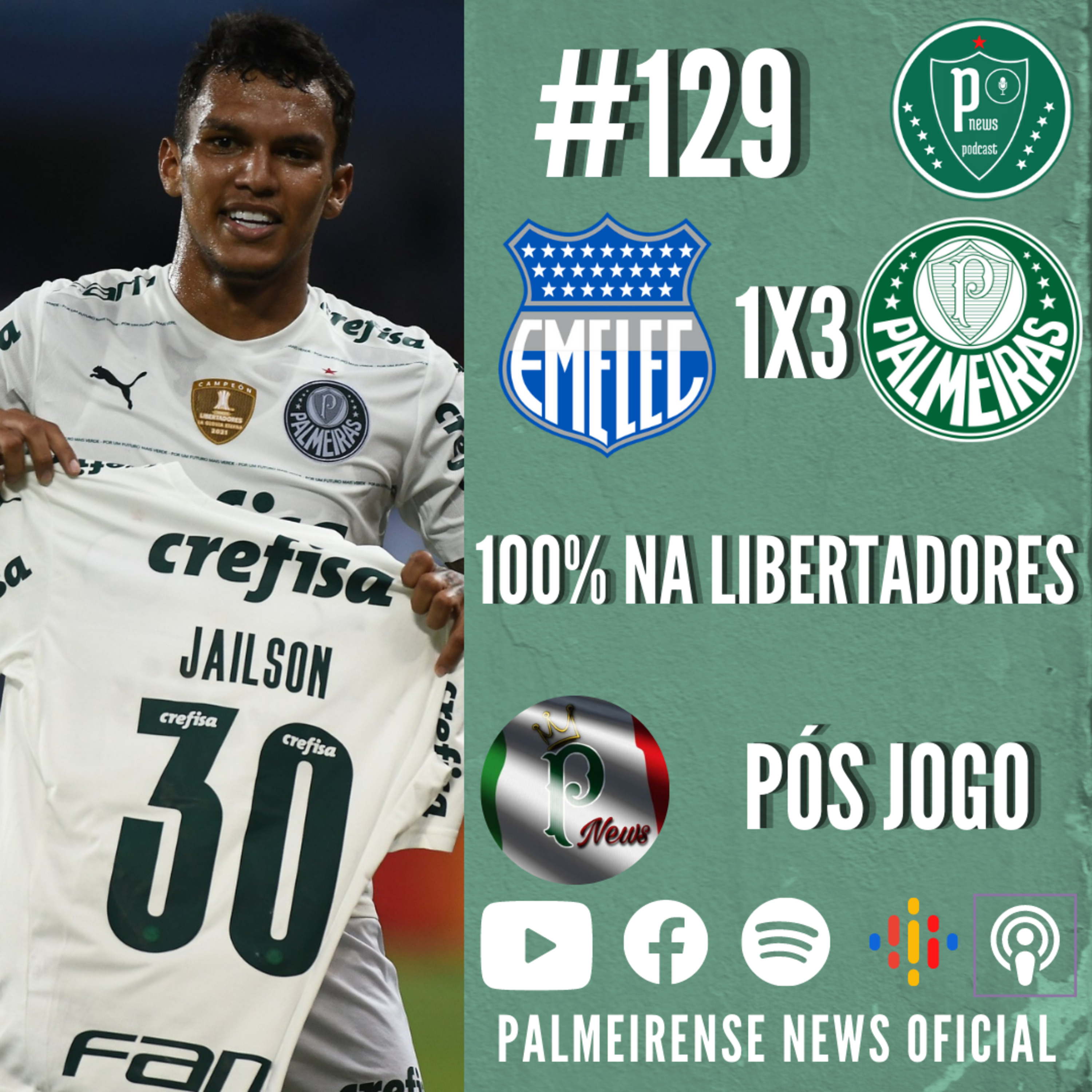 #129 | EMELEC 1X3 PALMEIRAS | 100% NA LIBERTADORES | RONY MAIOR ARTILHEIRO DA LIBERTADORES COM A CAMISA DO PALMEIRAS  episode artwork