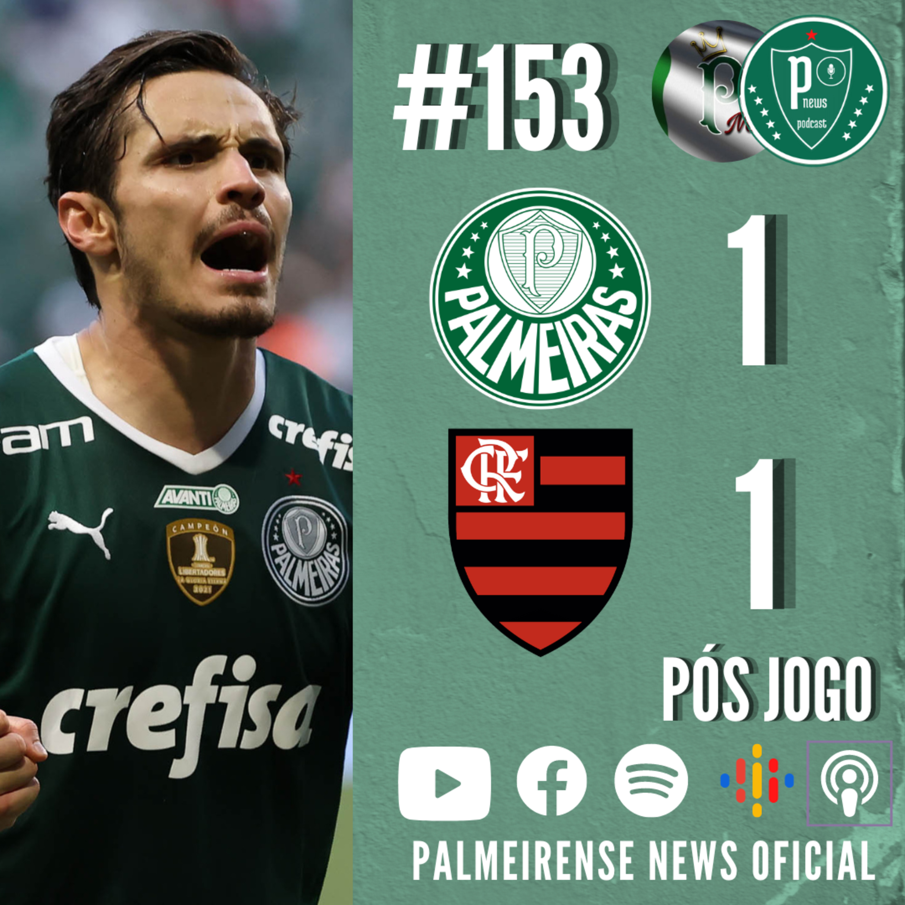 #153 | PALMEIRAS 1X1 FLAMENGO | SEMANA QUE VEM OUTRO VICE LÍDER DIFERENTE  episode artwork