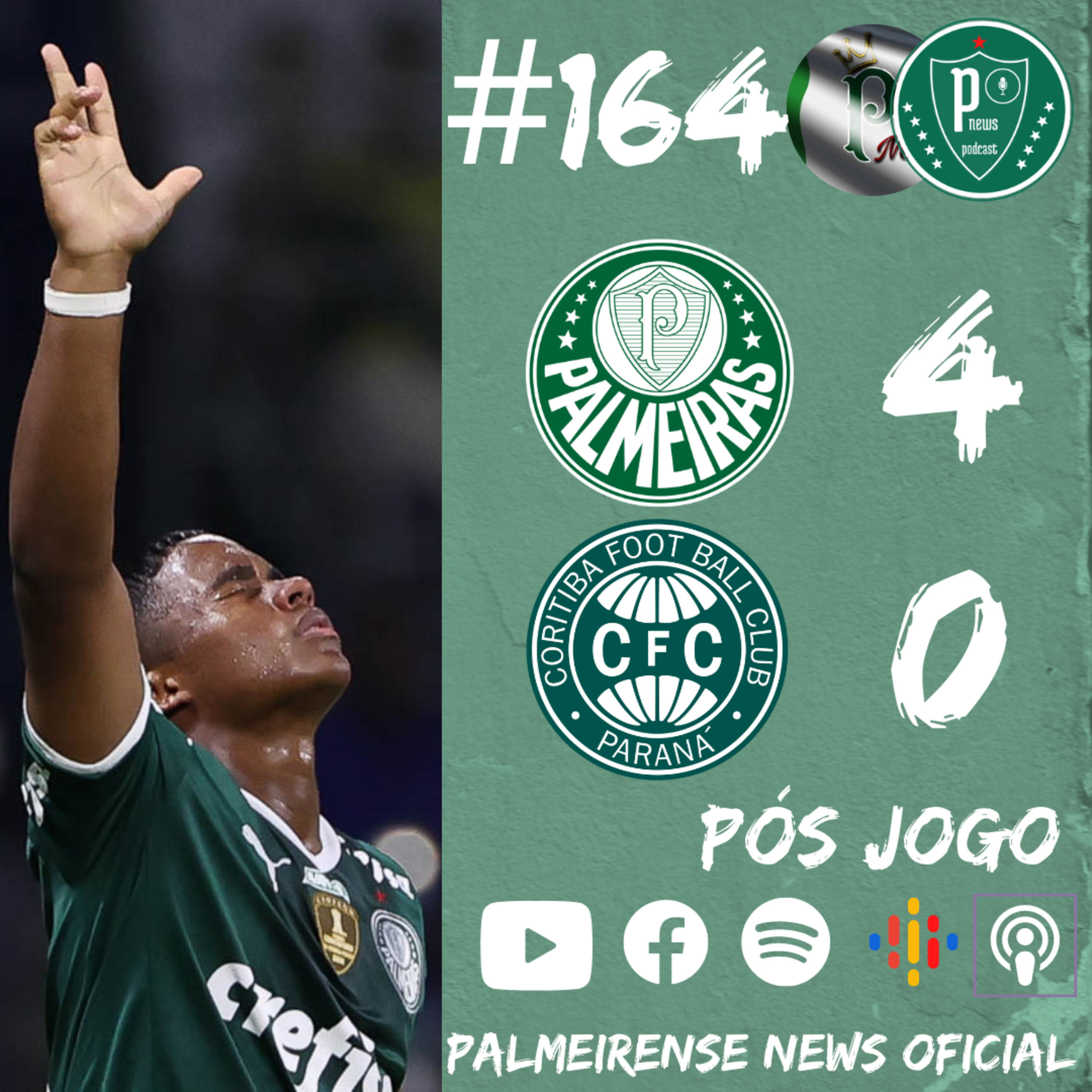 #164 | PALMEIRAS 4X0 CORITIBA | QUEM TA EM SEGUNDO MESMO ?  episode artwork