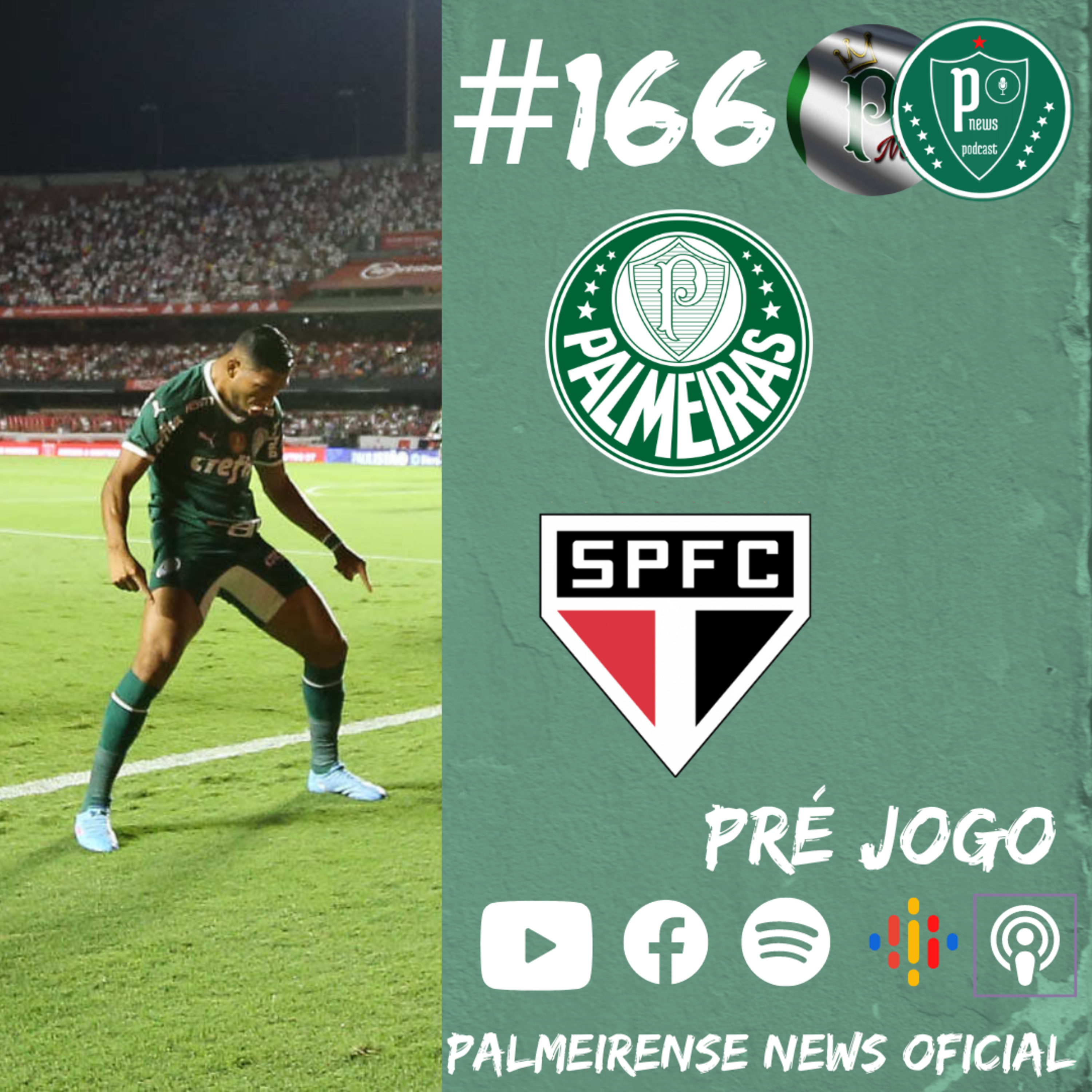 #166 | PALMEIRAS X SÃO PAULO | PRÉ JOGO | SUB 15 E 20 - LIBERTADORES FEMININA episode artwork