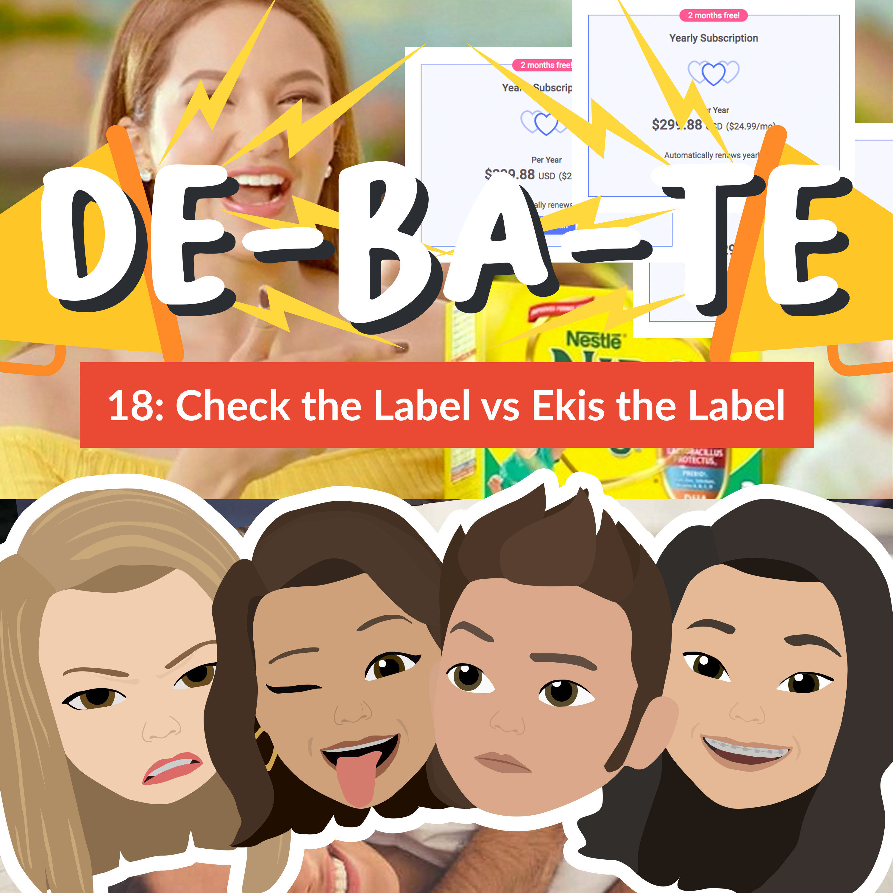 DE-BA-TE 18: CHECK THE LABEL vs EKIS THE LABEL episode artwork