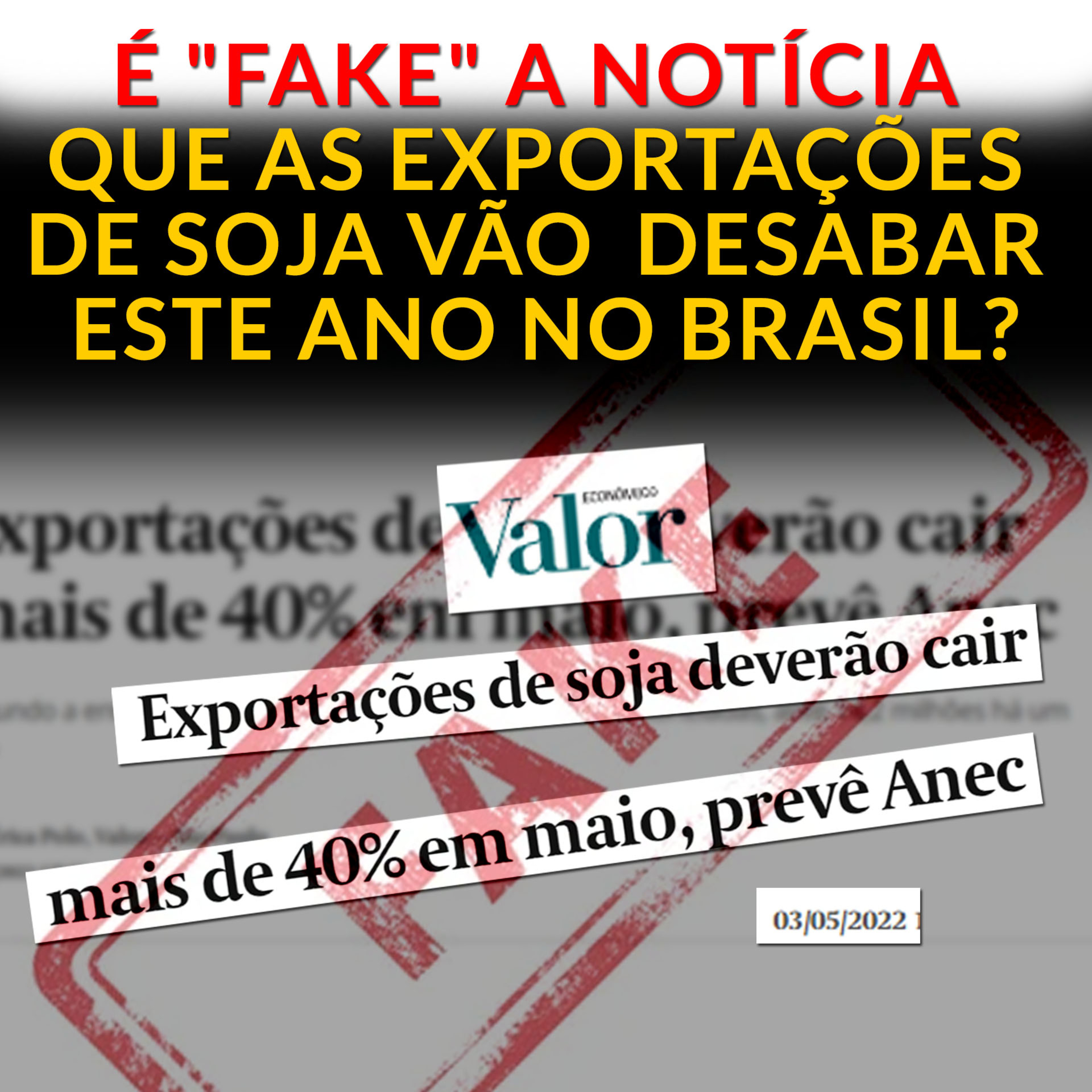 É "FAKE" A NOTÍCIA QUE AS EXPORTAÇÕES DE SOJA VÃO DESABAR ESTE ANO NO BRASIL? episode artwork