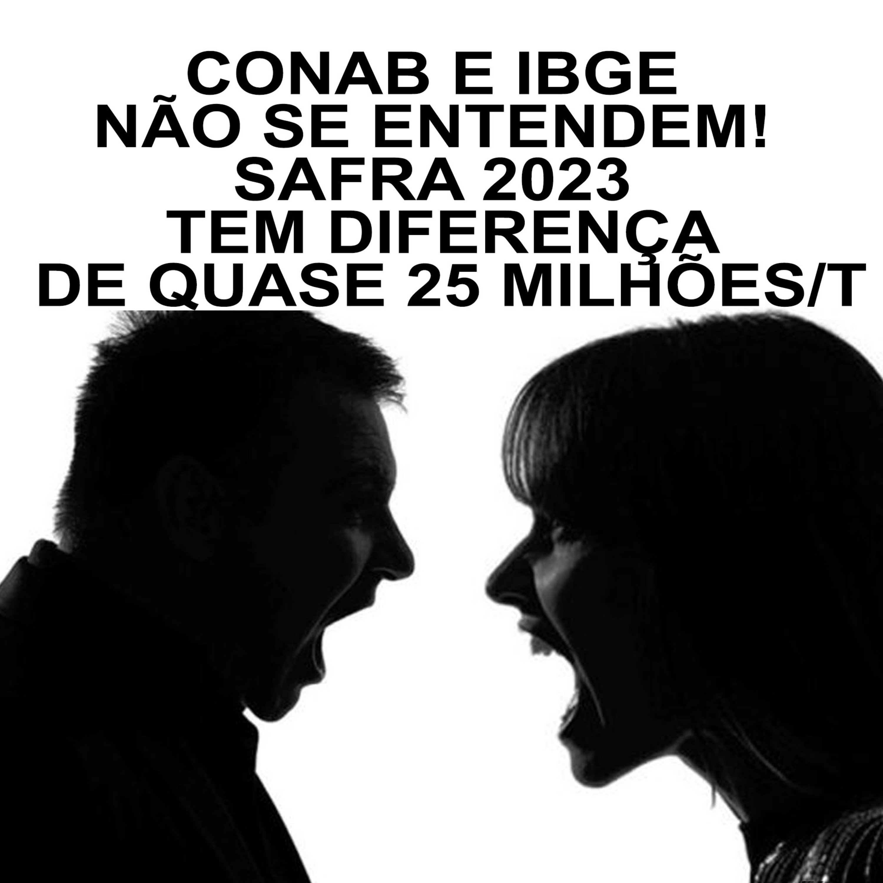 CONAB E IBGE NÃO SE ENTENDEM! SAFRA 2023 TEM DIFERENÇA DE QUASE 25 MILHÕES/T