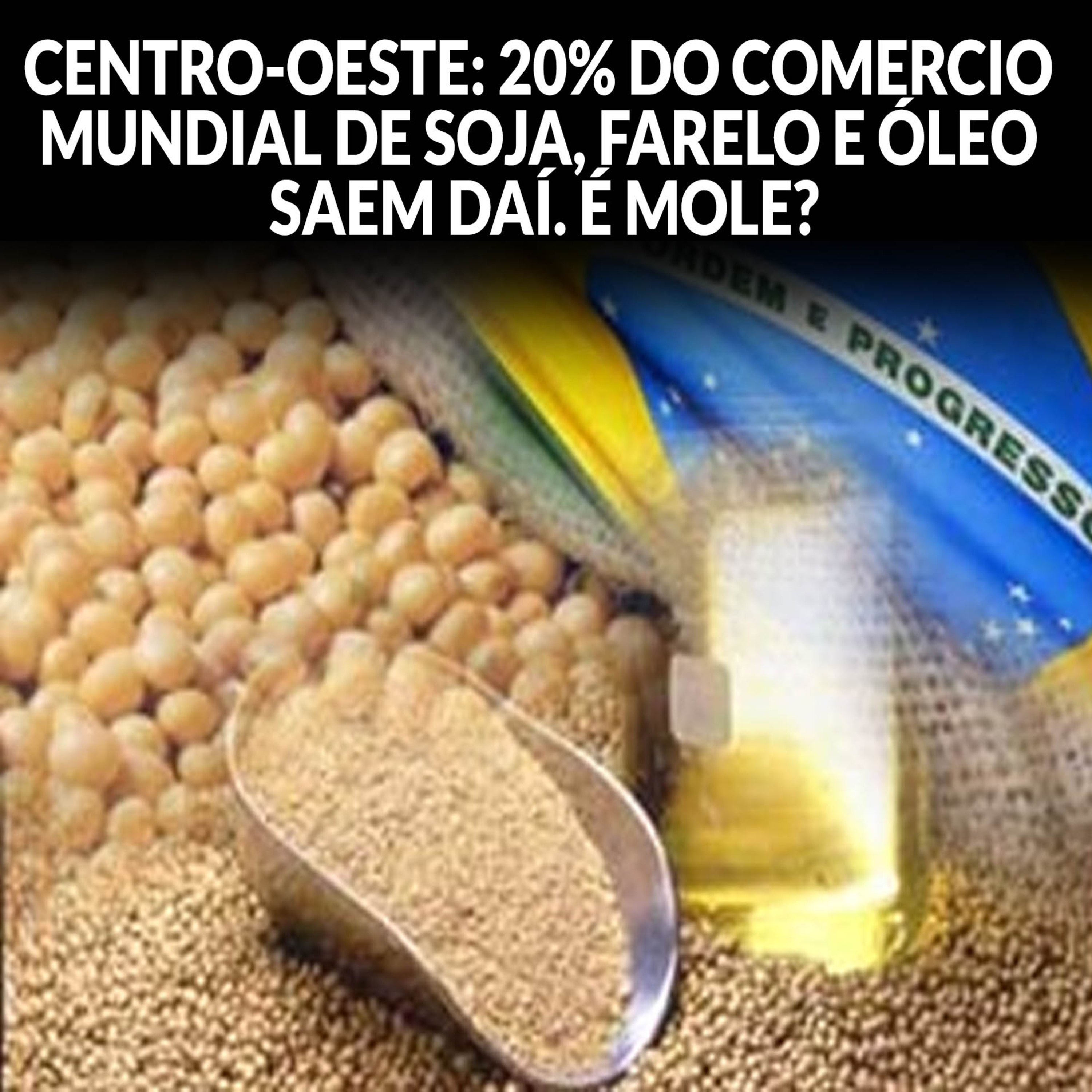 CENTRO-OESTE: 20% DO COMÉRCIO GLOBAL DE SOJA, FARELO E ÓLEO SAEM DAÍ. É MOLE? episode artwork