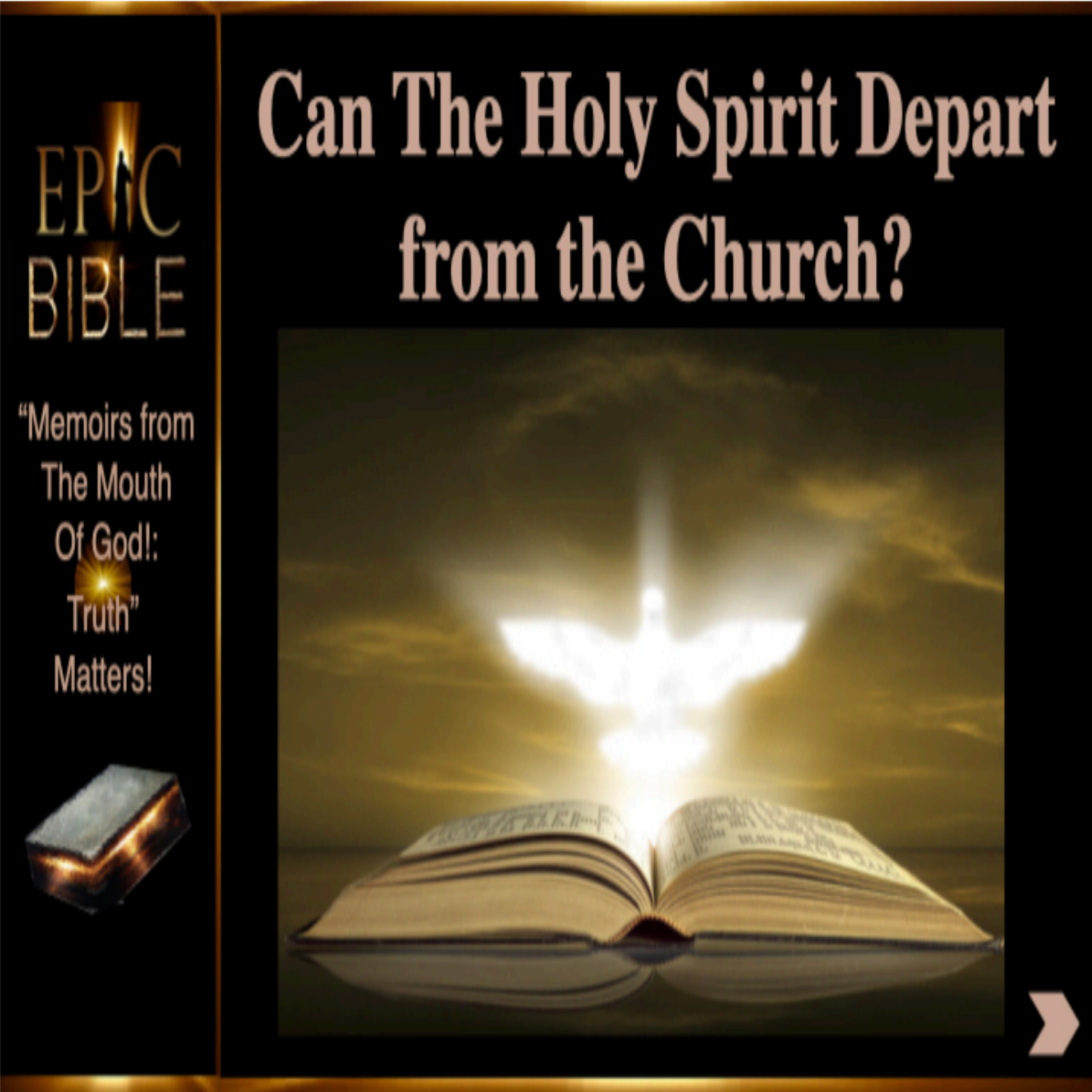 Epic Bible: Can The Holy Spirit Depart From The Church - Minister Edith