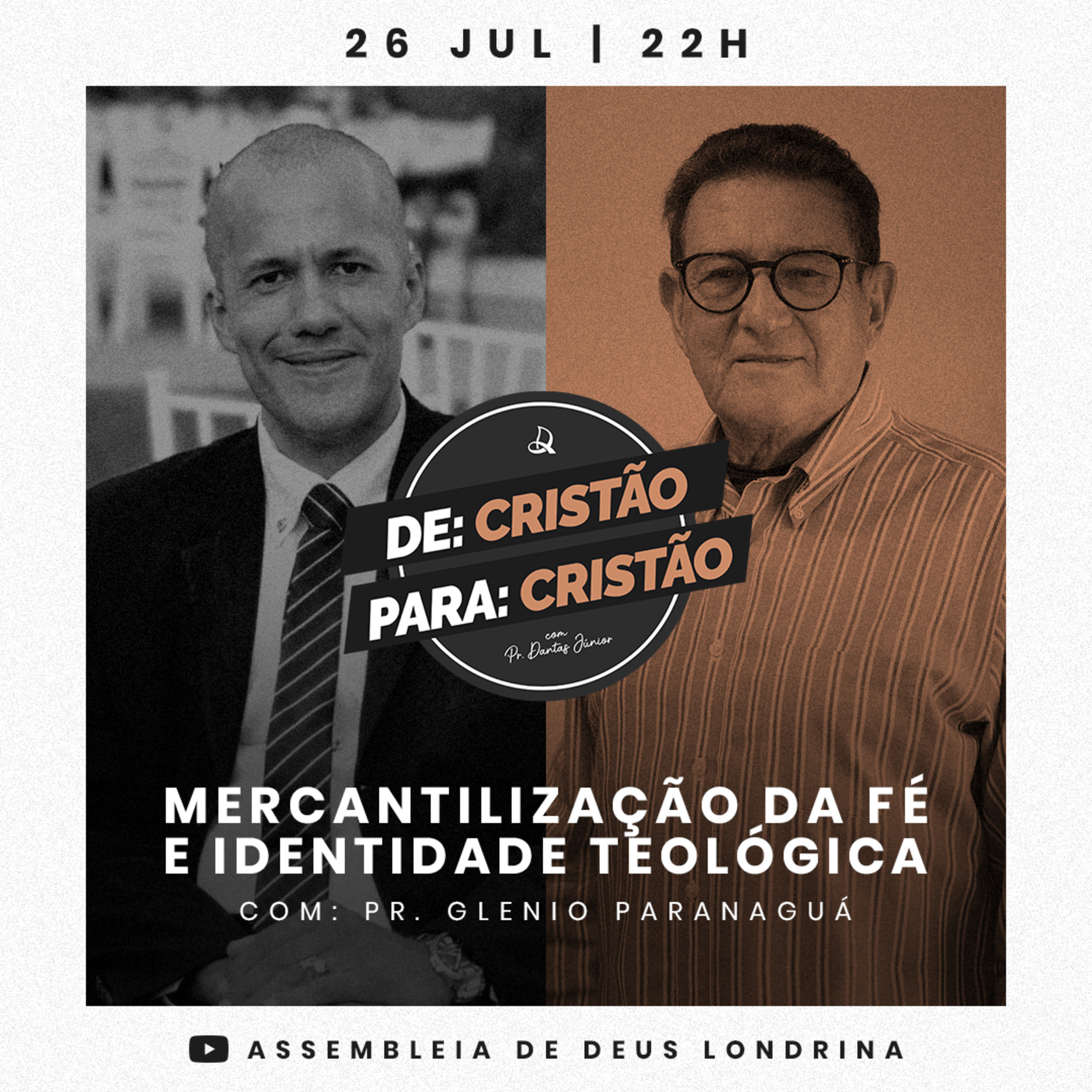 De Cristão Para Cristão - A mercantilização da fé e identidade teológica com o Pr. Glenio Paranaguá episode artwork