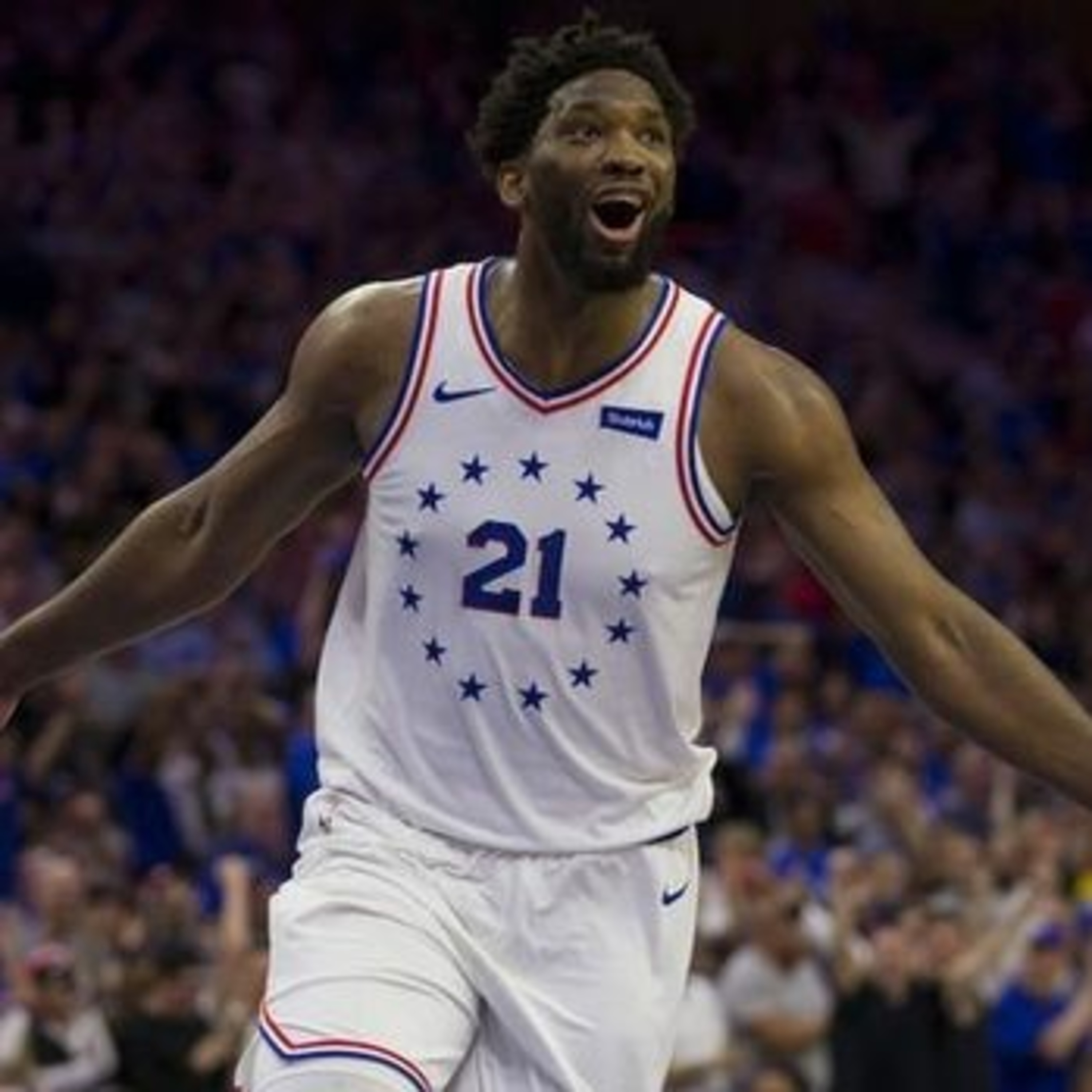 Joel Embiid has historic playoff performance. Ben Simmons situation Why Nico Mannion is underrated  episode artwork