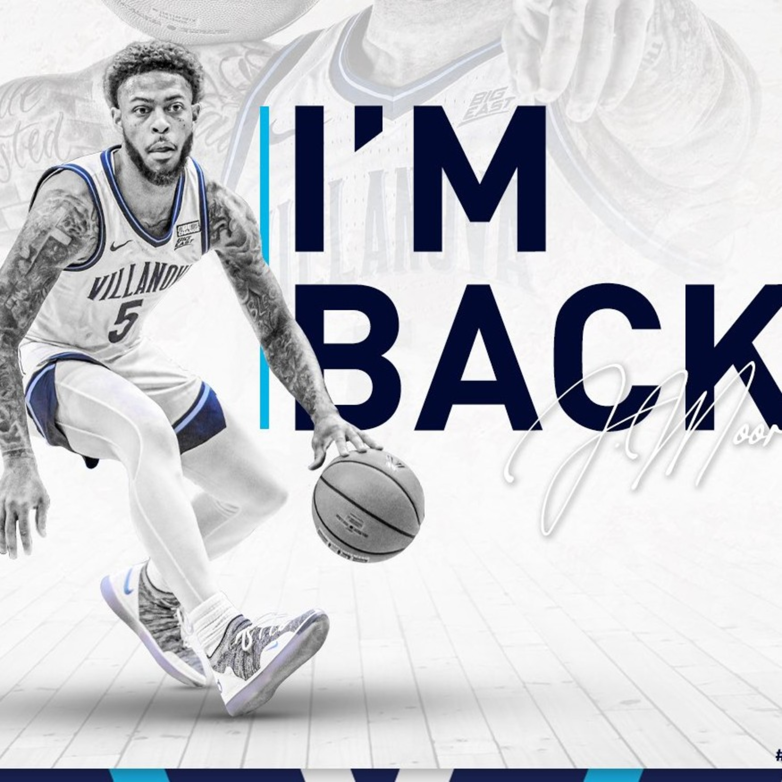 Justin Moore returns but almost left, 2024 recruiting and transfer portal targets for Villanova episode artwork