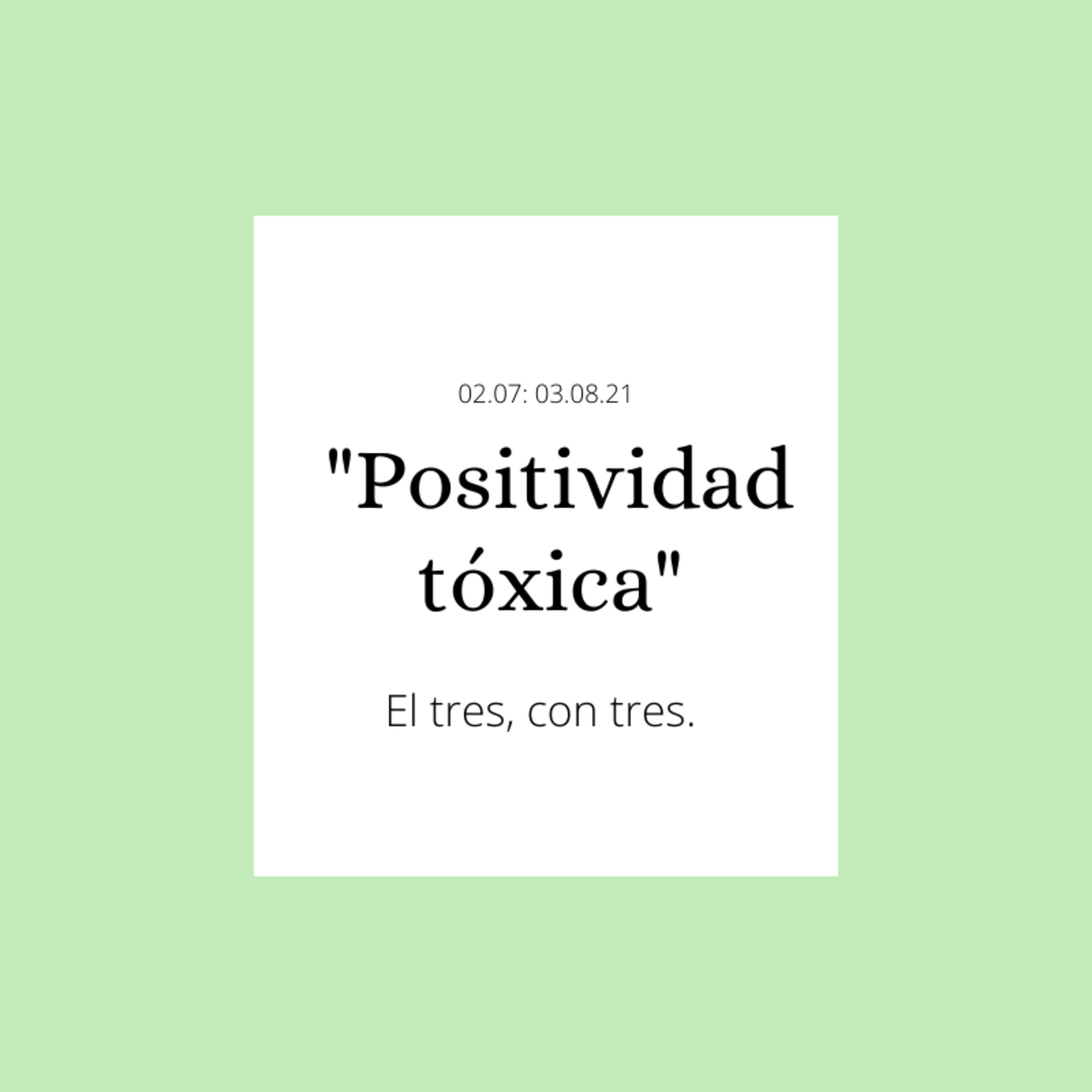 Positividad tóxica