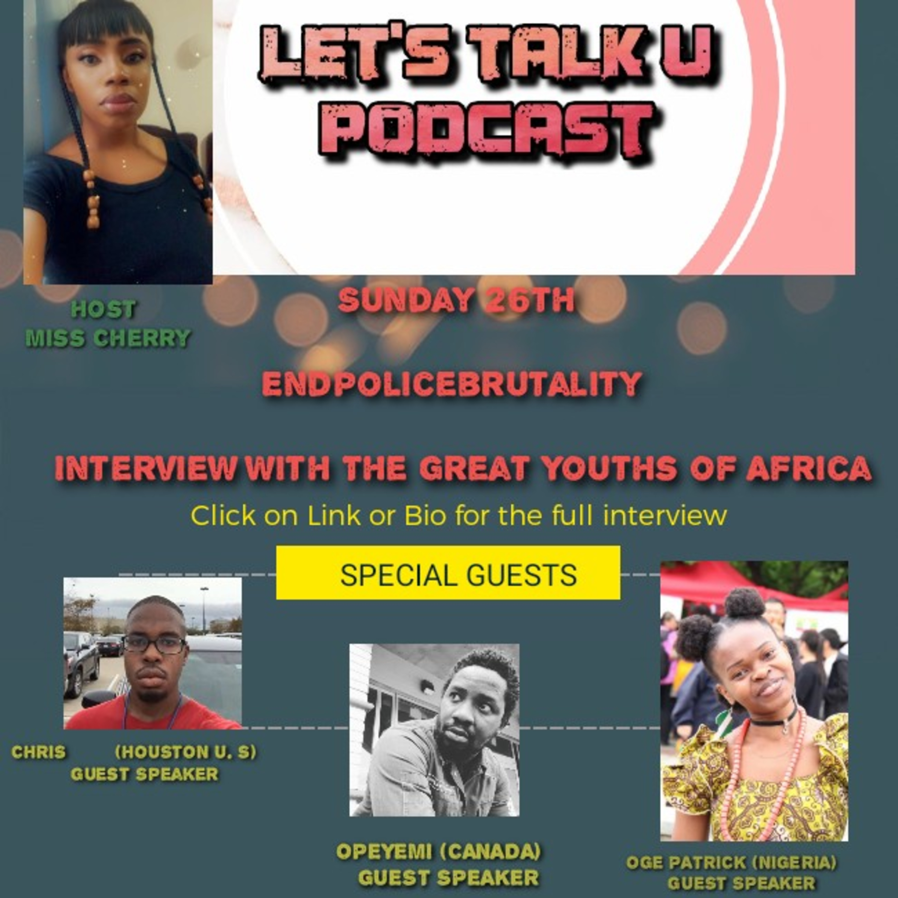 #Endpolicebrutality Interview With The "GREAT YOUTHS"