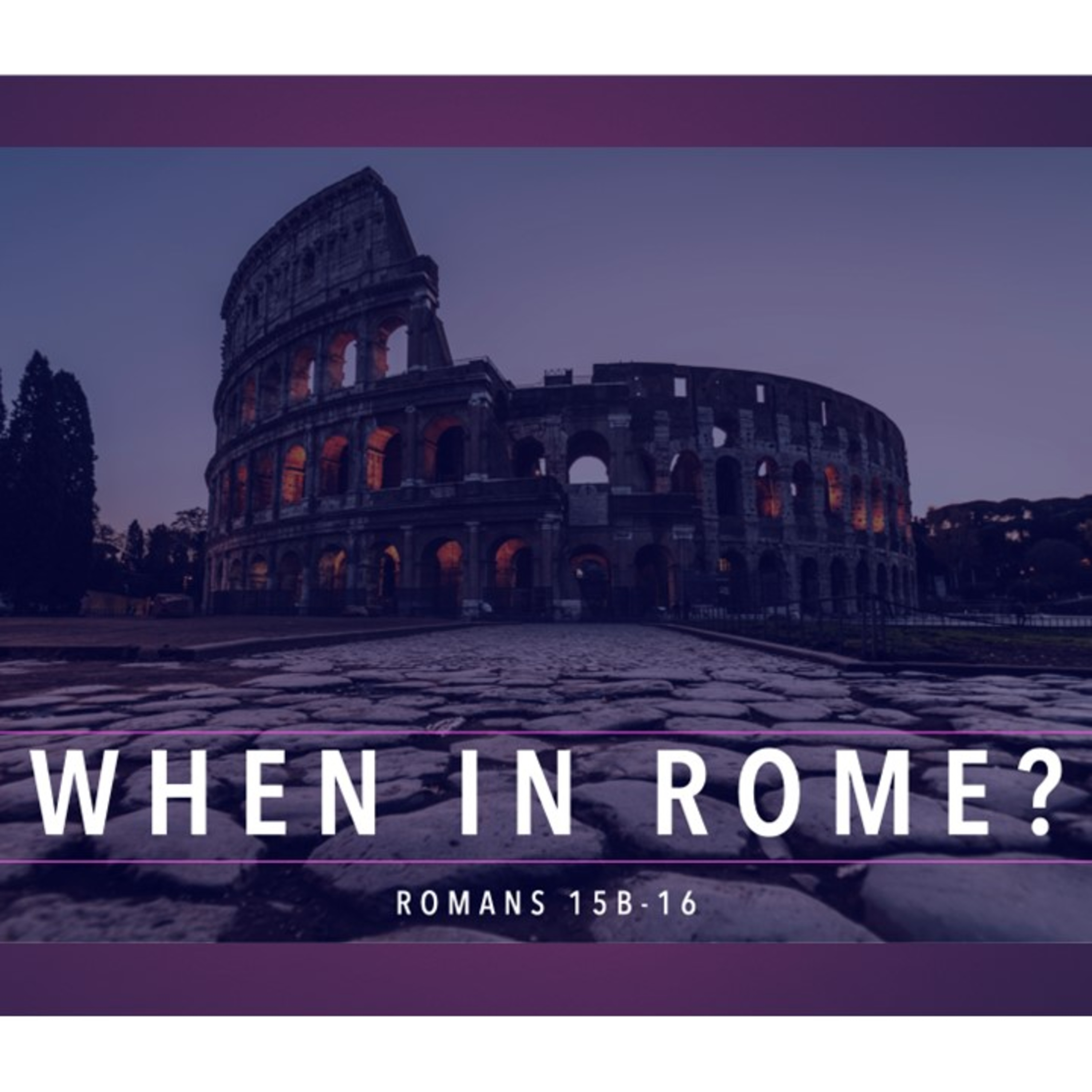 Sorry, I should have introduced myself - Romans 15: 14-21 episode artwork