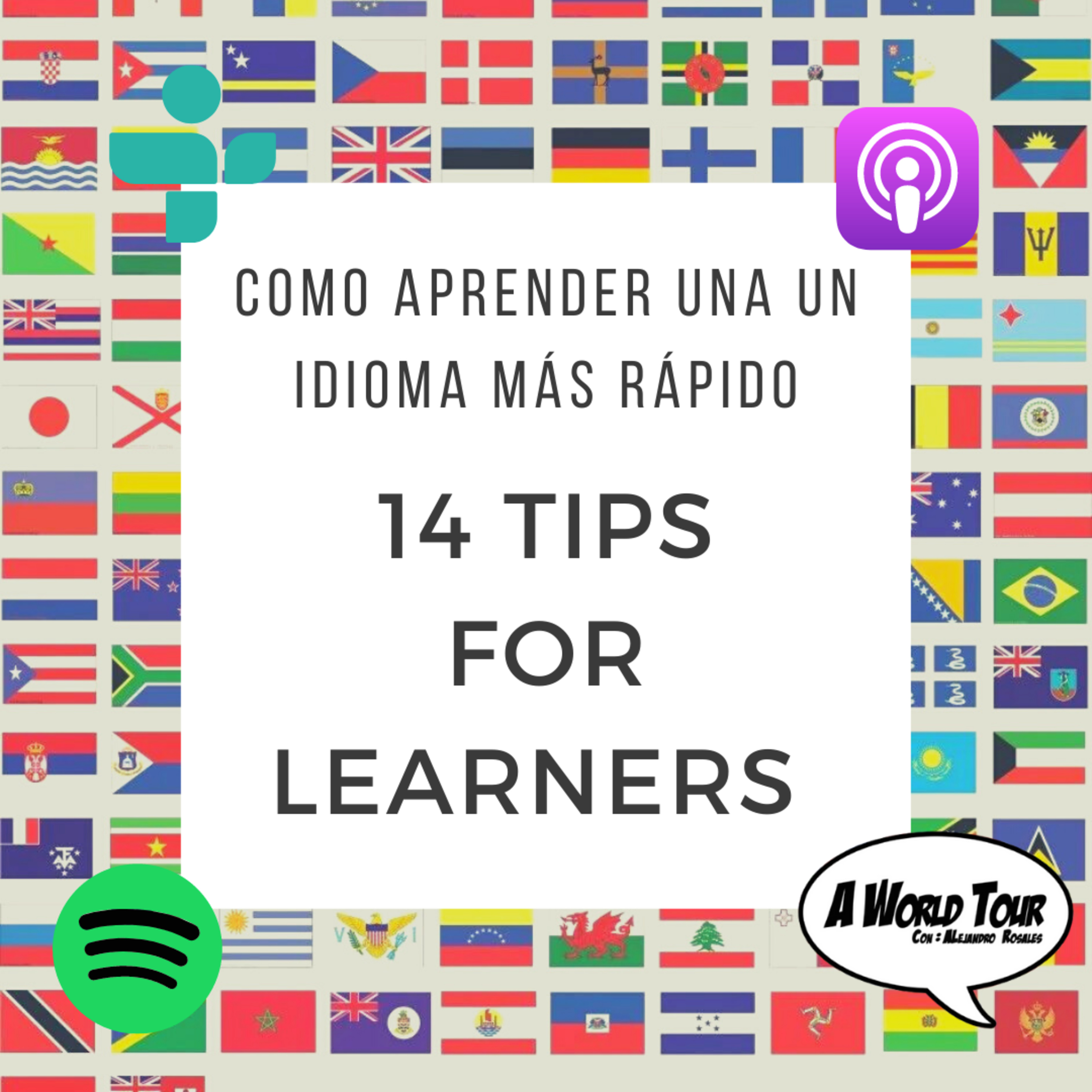 ¿Cómo aprender un idioma más rápido?// 14 Tips para aprender una lengua. A World Tour #01