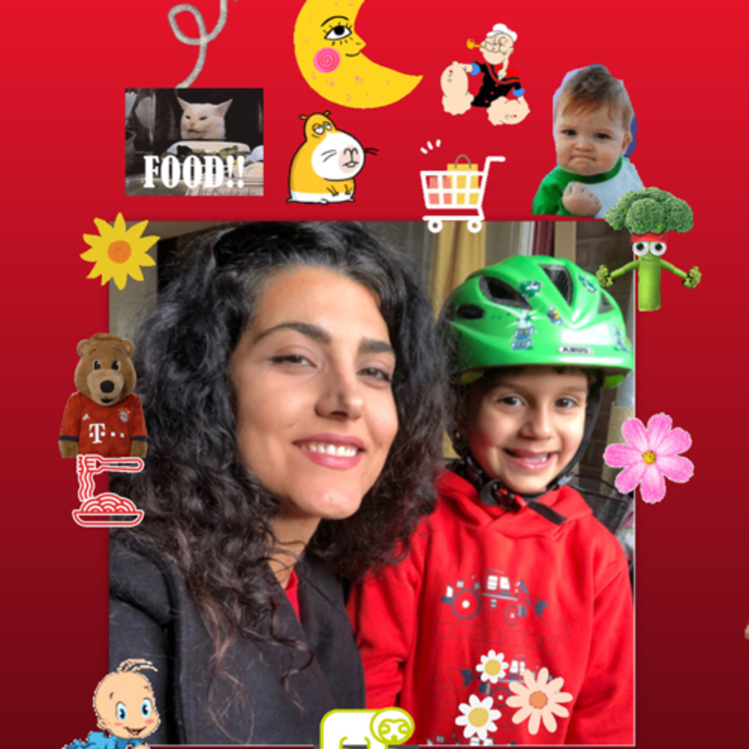 کاور ماه رفته رستوران!!😆🌜🌺