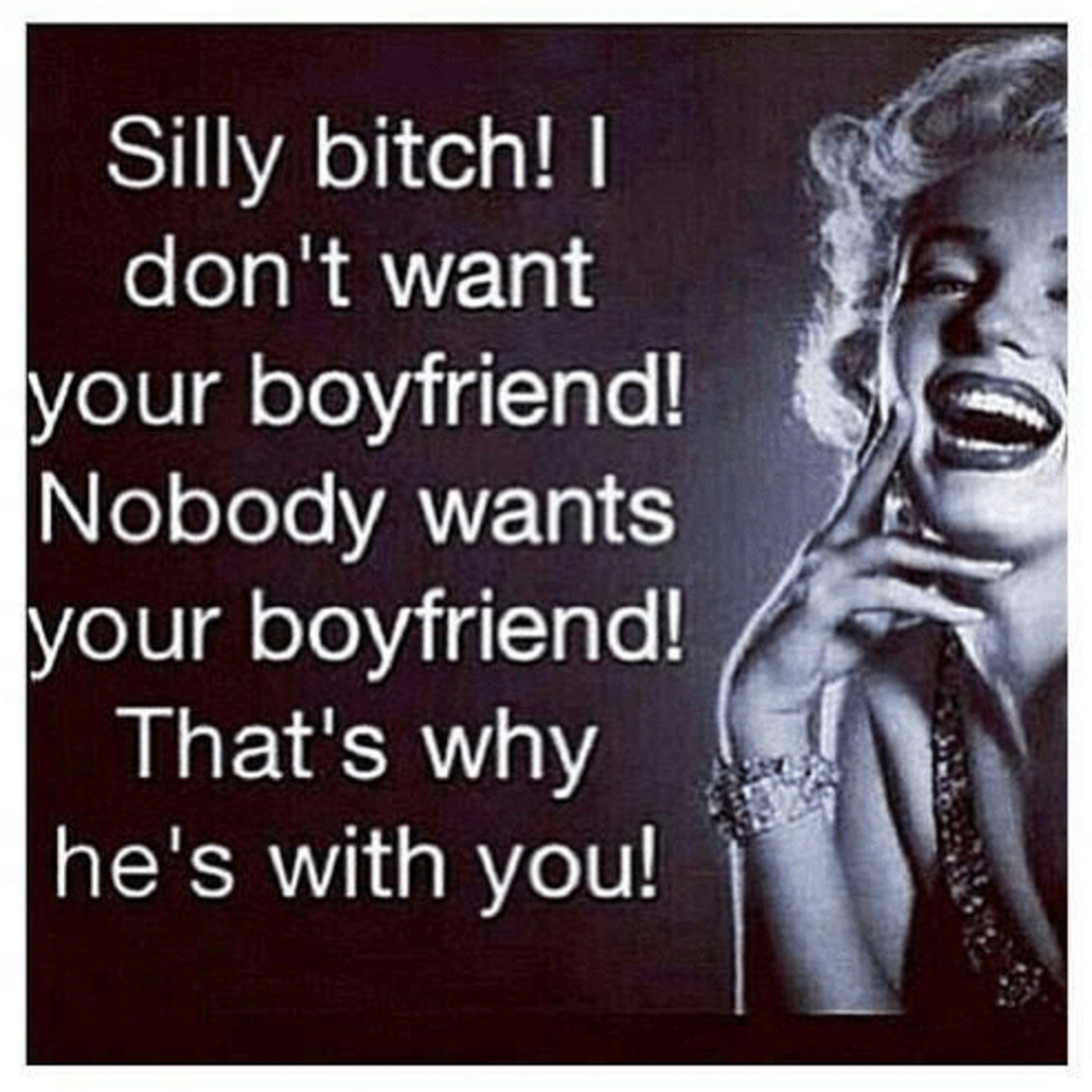 Bitches be pressed for nothing.
