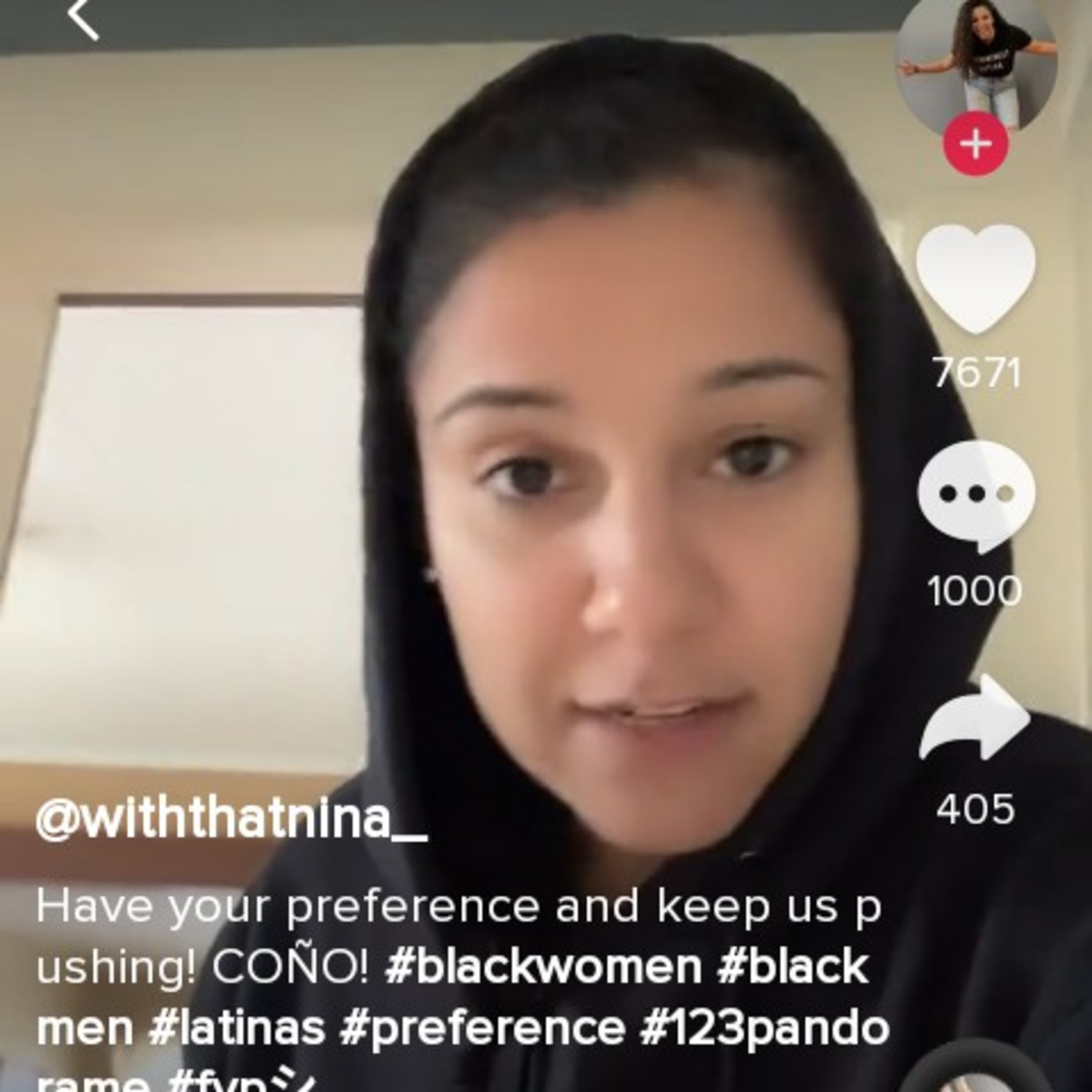 Me as the AfroSp+c ain't taking Nina Montañez's sh+t/her Antiblack male Tik Tok video episode artwork