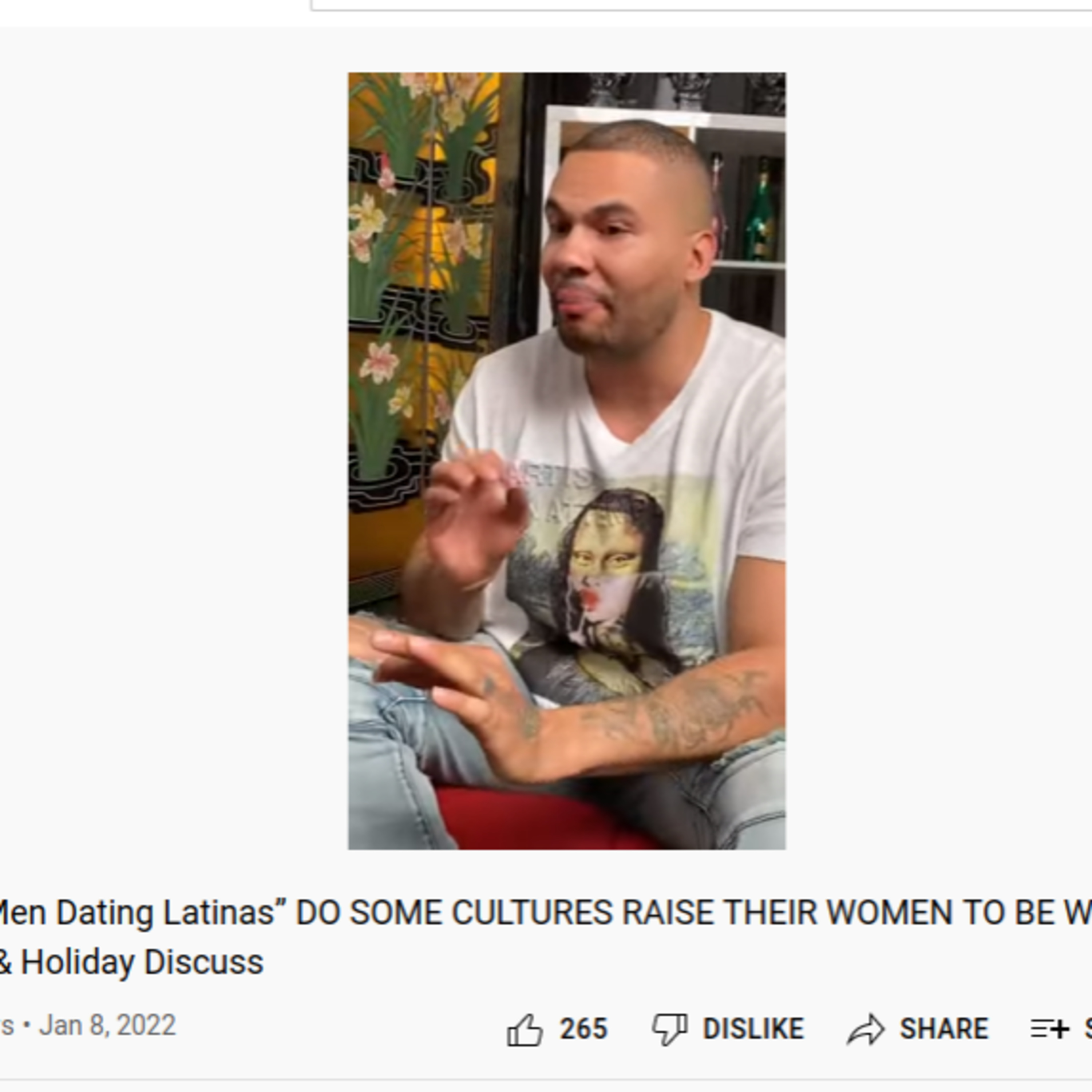 My view of The podcast & Youtube Show of 8 at The Table: Black Men Dating Latinas” DO SOME CULTURES RAISE THEIR WOMEN TO BE WIVES? Gwapo & Holiday Discuss episode artwork