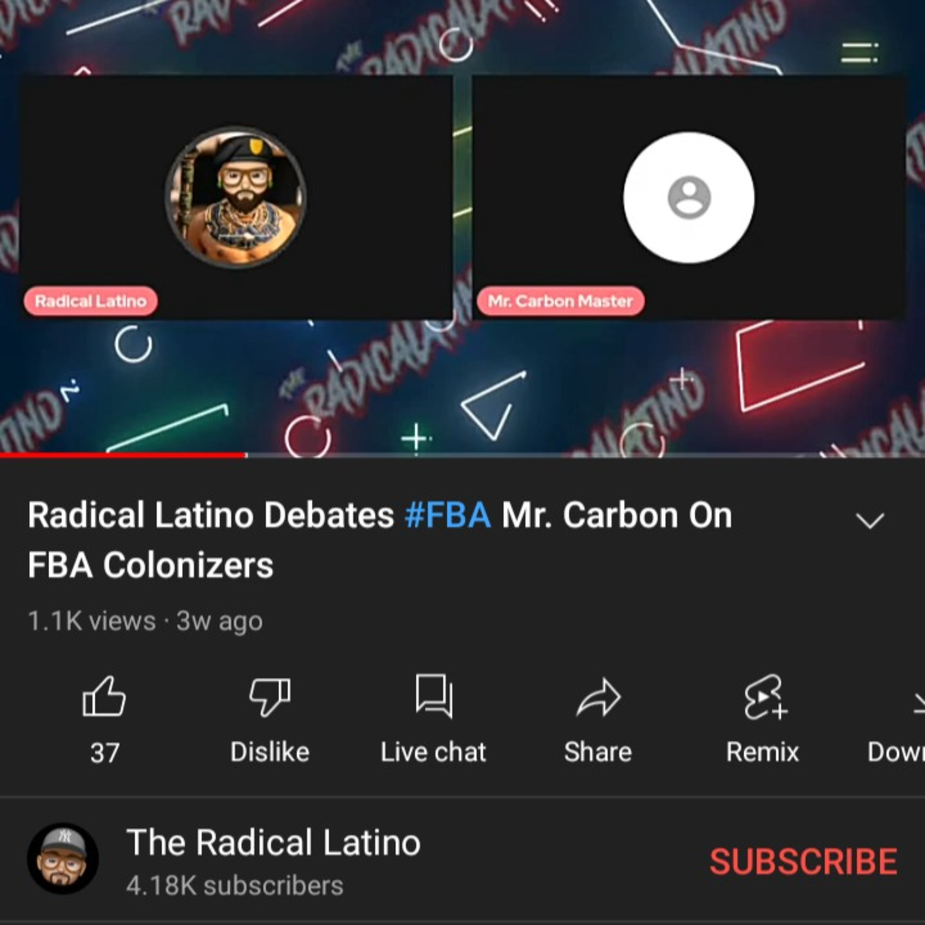 11/18/22 Strawberry vs Cotton picking war/Part 3 Radical Latino vs Mr Carbon  episode artwork