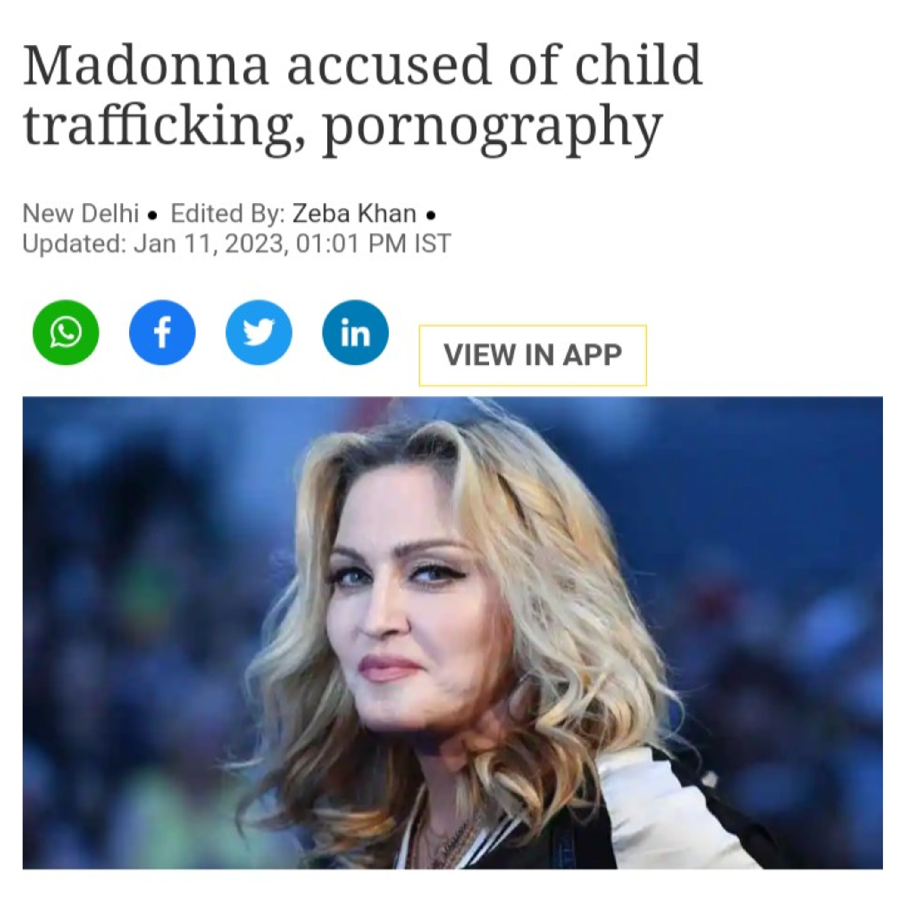 Is Madonna guilty of sex trafficking or are they are setting her up like Michael Jackson in 93 &03? episode artwork
