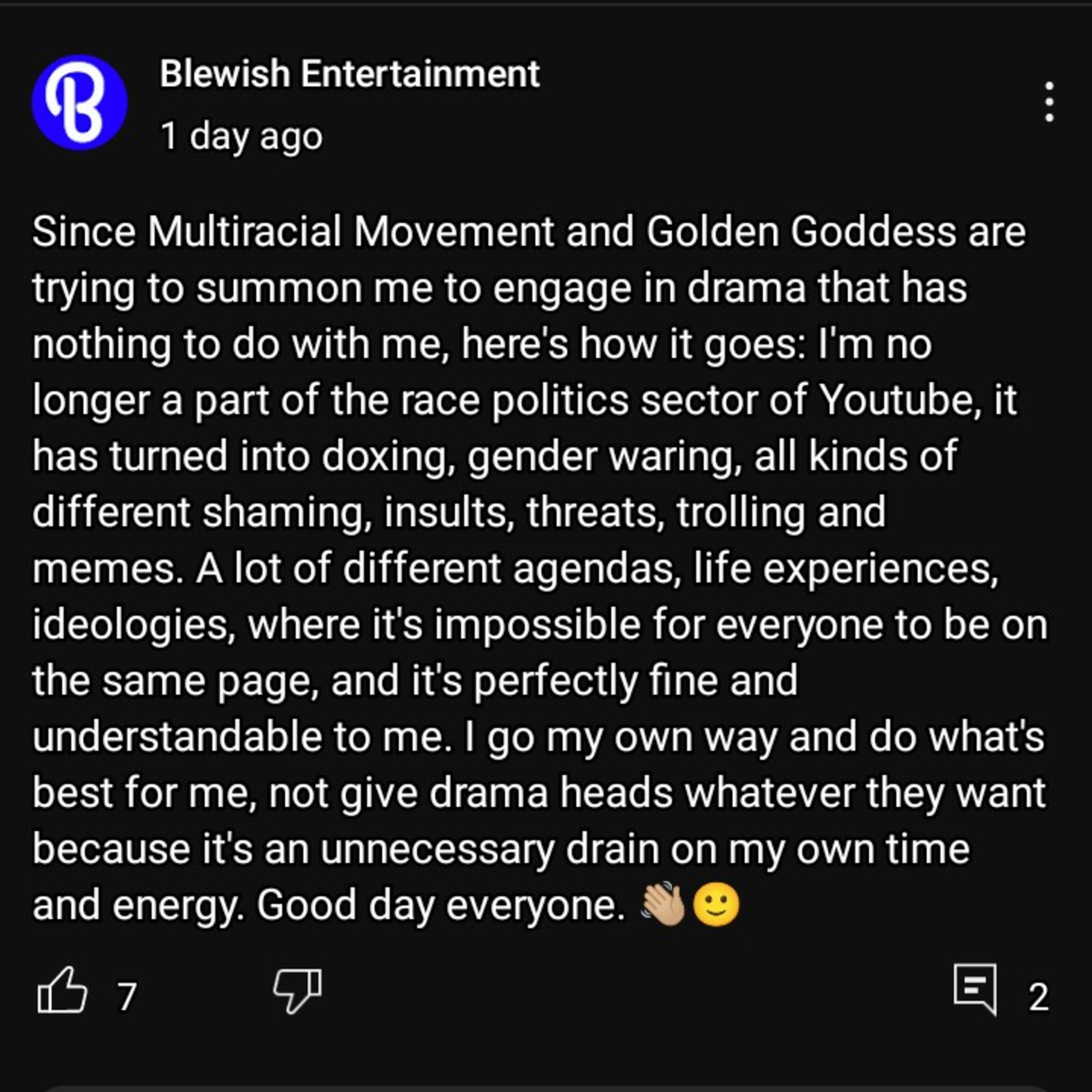God bless, Blewish Jewlatto/My bashing Kevin C's pro segregation stance on Radical Latino's live  episode artwork