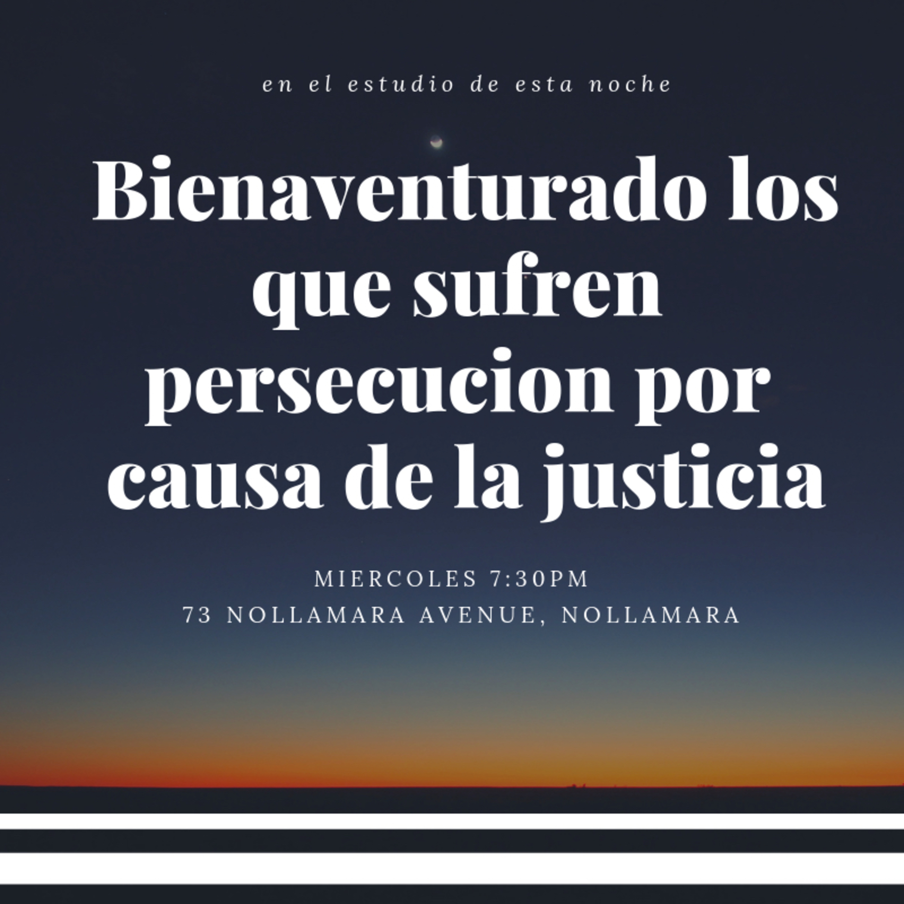 Bienaventurados los que sufren persecucion por causa de la justicia episode artwork