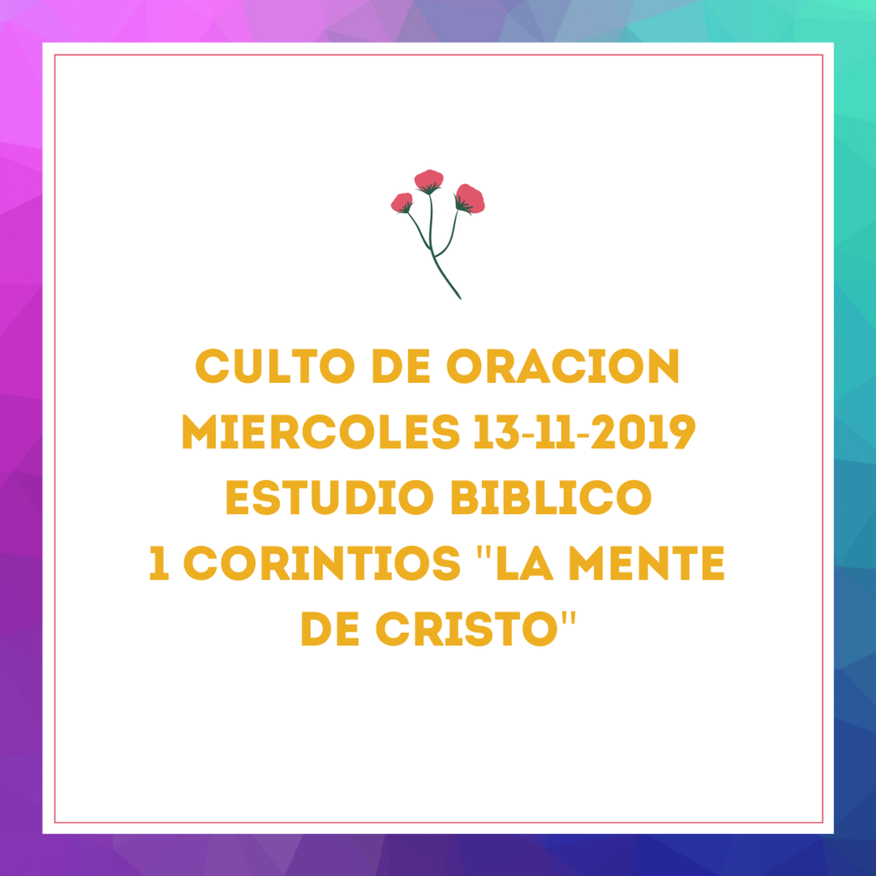 Culto de oracion Miercoles 13-11-2019 episode artwork