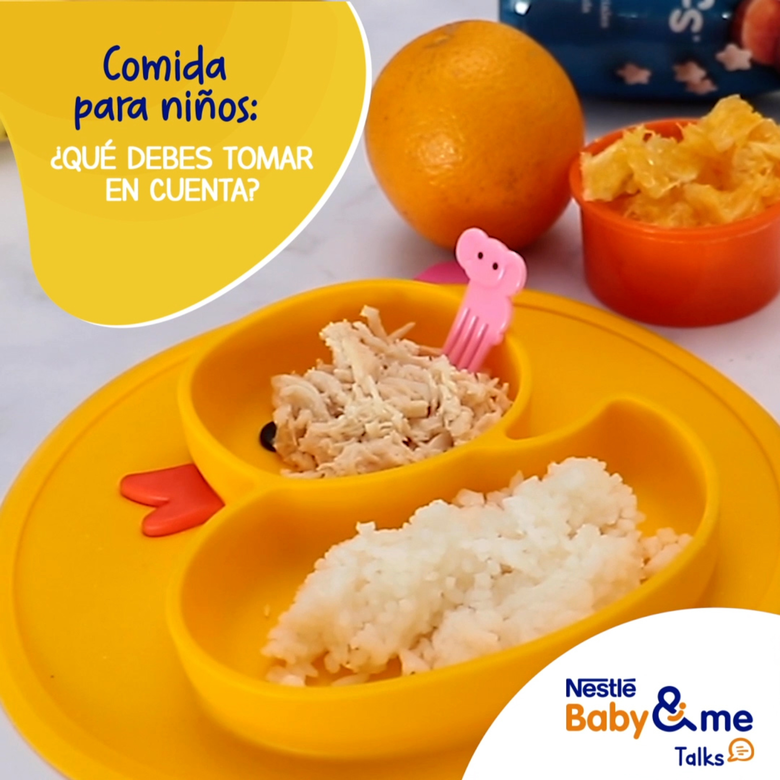 COMIDAS PARA NIÑOS ¿Qué debes tomar en cuenta?