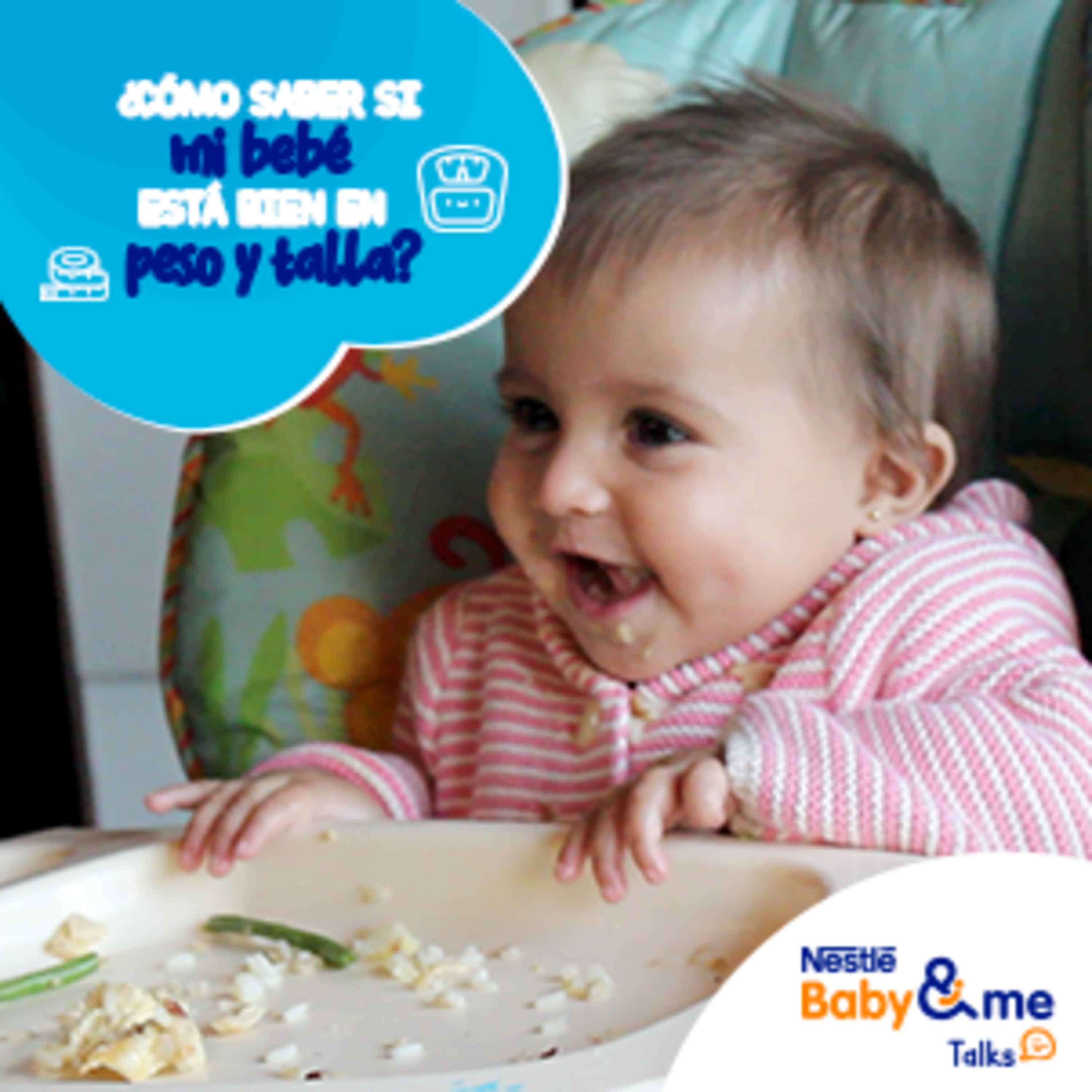 ¿Cómo saber si mi bebé está bien en peso y talla?