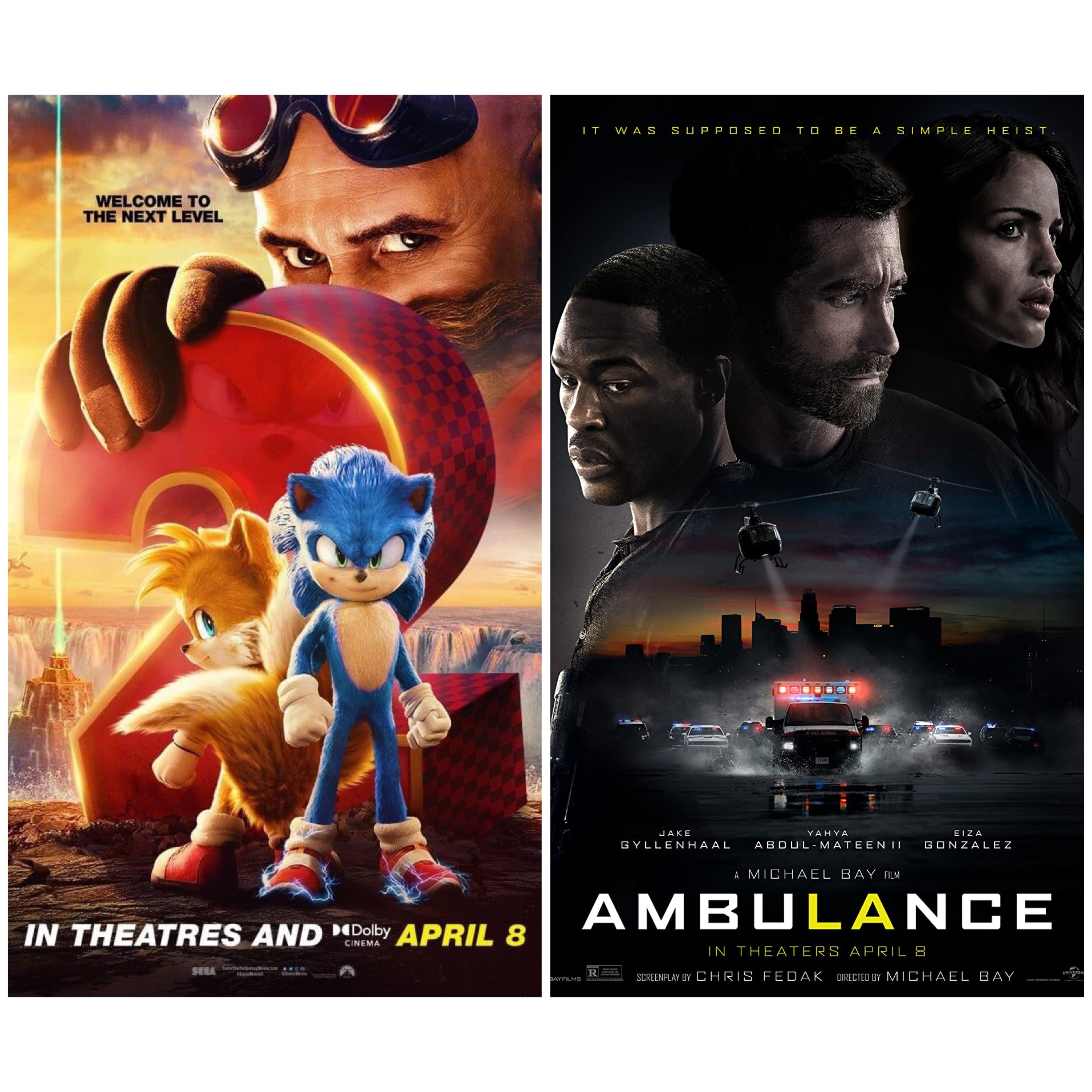 Movies S4 E5- Sonic The Hedgehog 2 and Ambulance (w BrianD) episode artwork