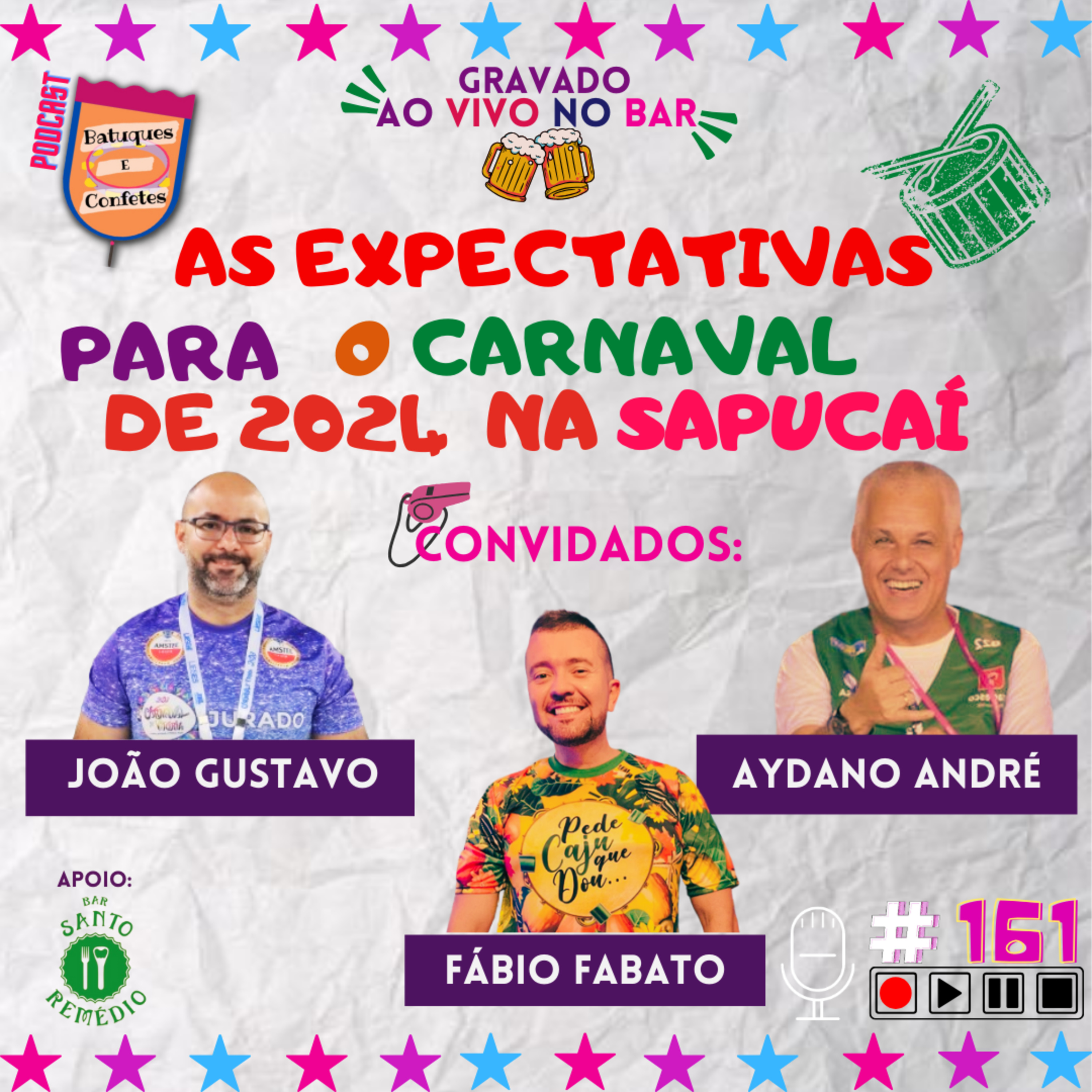 As expectativas para o Carnaval 2024 na Sapucaí - Batuques e Confetes #161 episode artwork