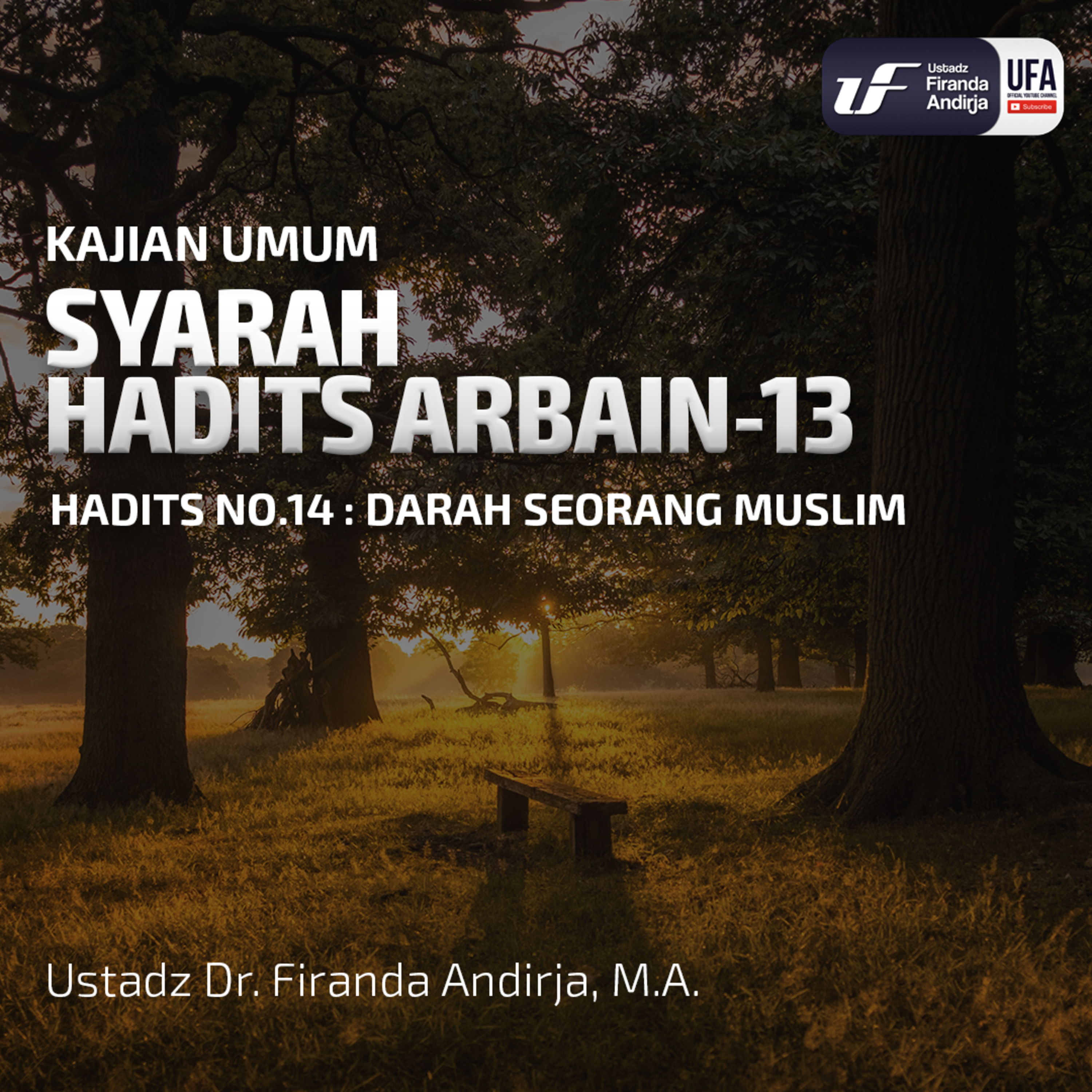 Syarah Hadist Arbain #13 - Darah Seorang Muslim - Ustadz Dr. Firanda Andirja, M.A. episode artwork