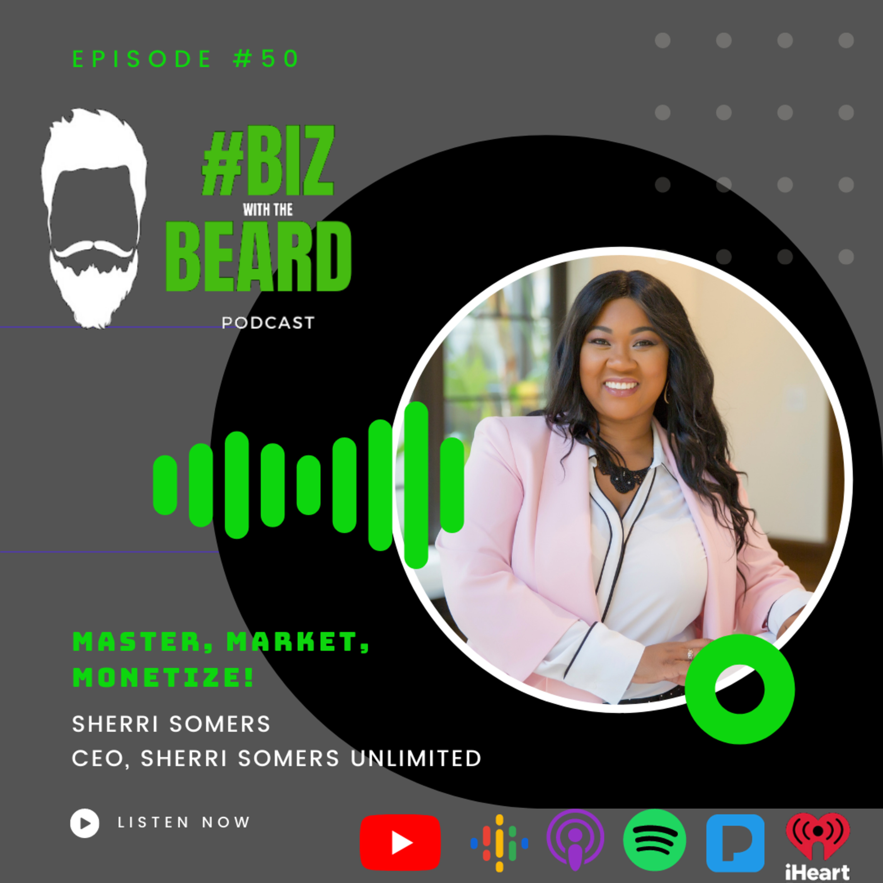 Episode #50: Master, Market, Monetize with Sherri Somers of Sherri Sommers Unlimited episode artwork