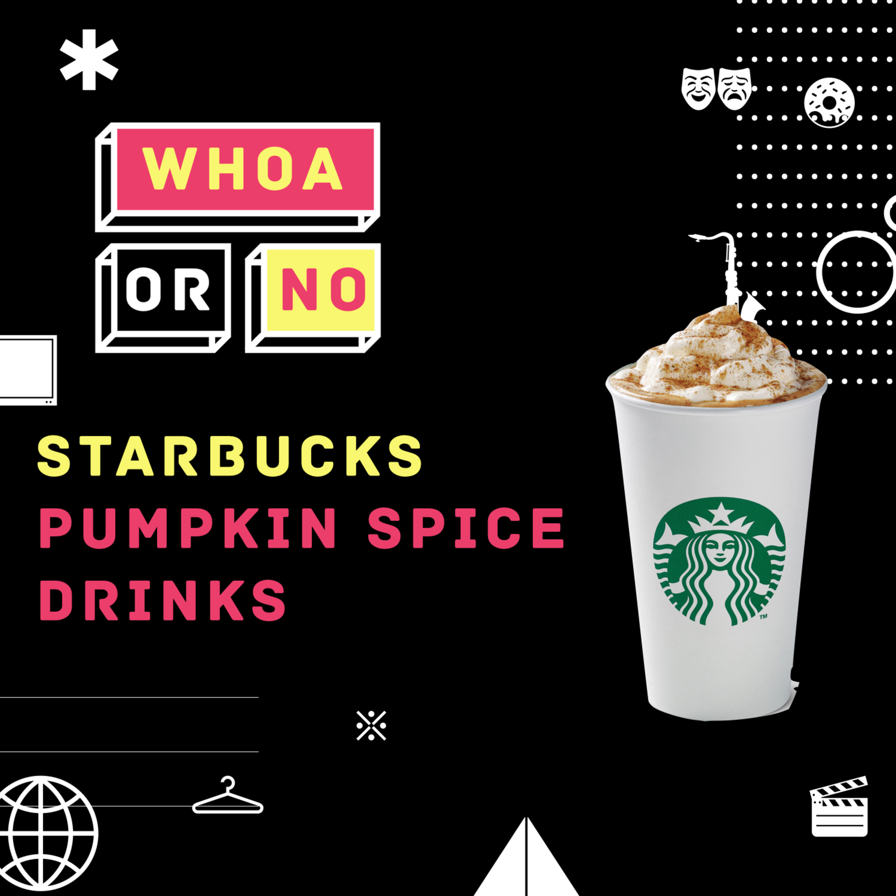 1.12 Starbucks Pumpkin Spice Drinks