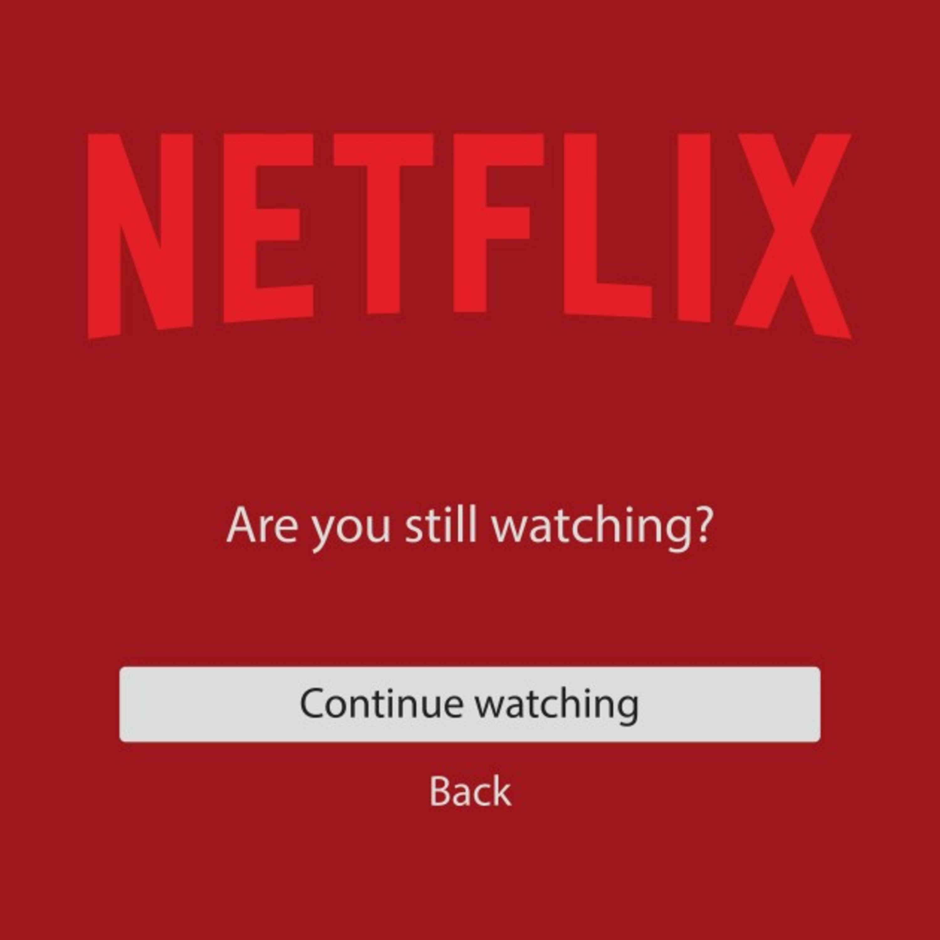 Are you still watching? is Netflix's greatest gift to family data conservation