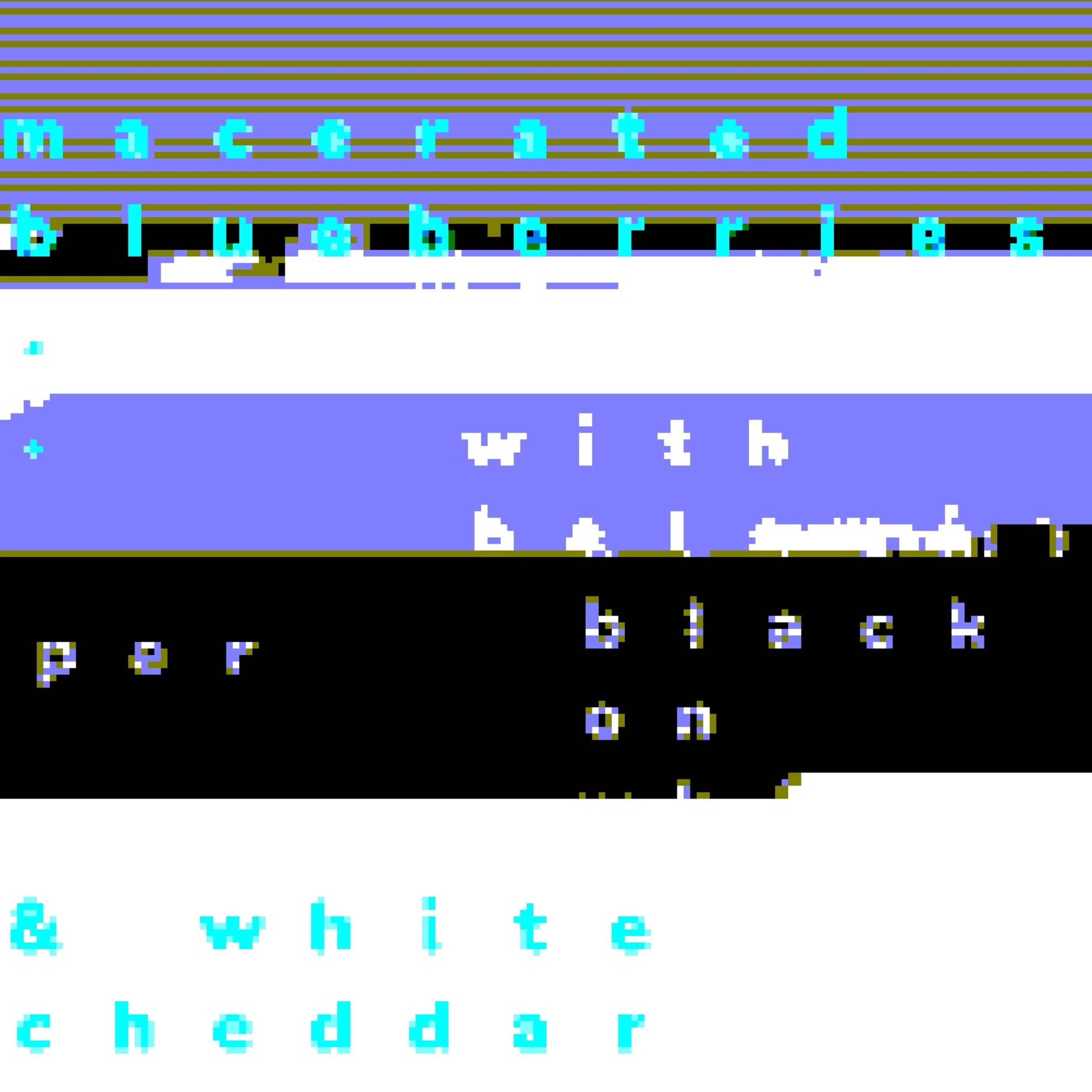 90 second stories: blueberries, balsalmic & white cheddar