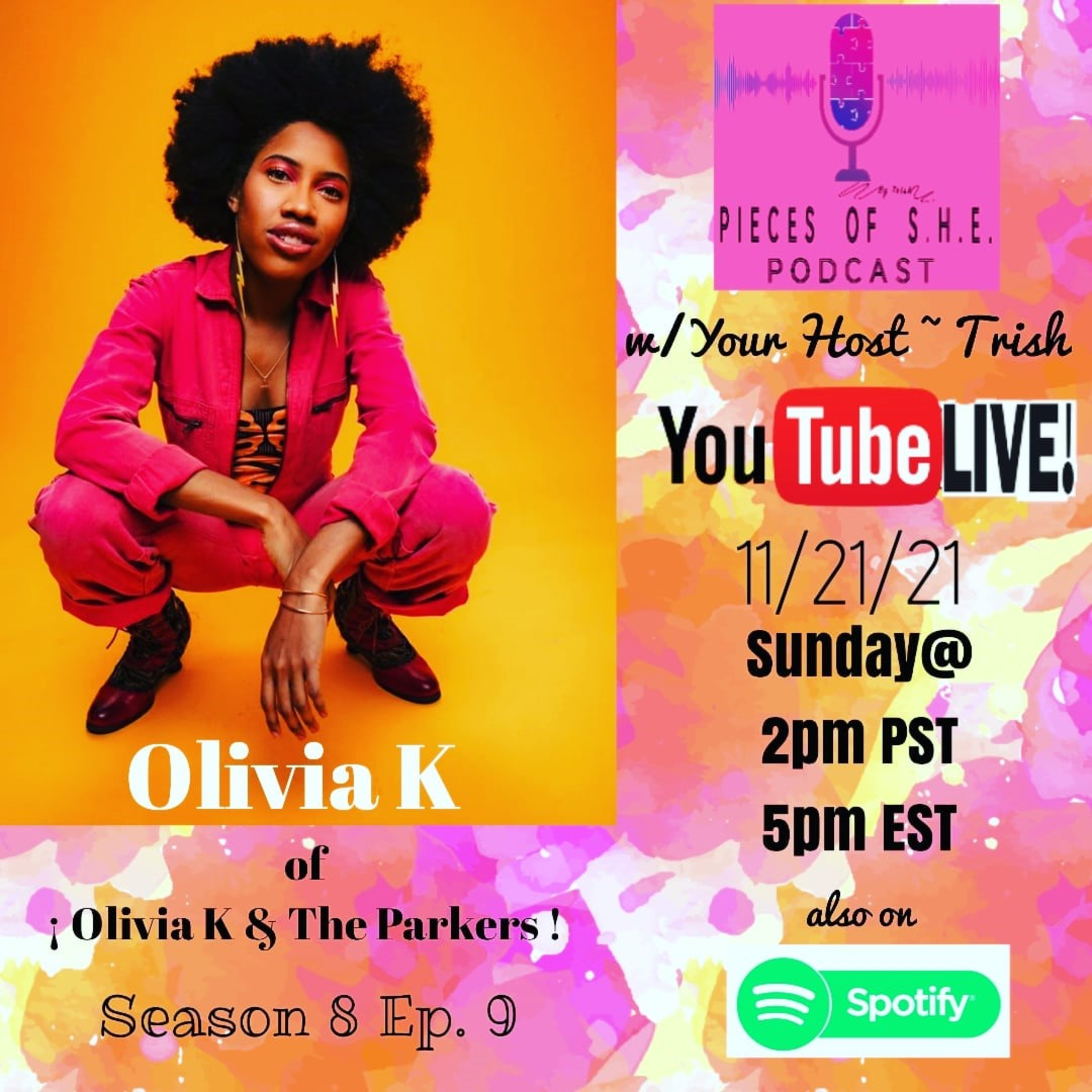 Pieces Of S.H.E. Podcast - Season 8 Ep. 9 (Olivia K!) episode artwork